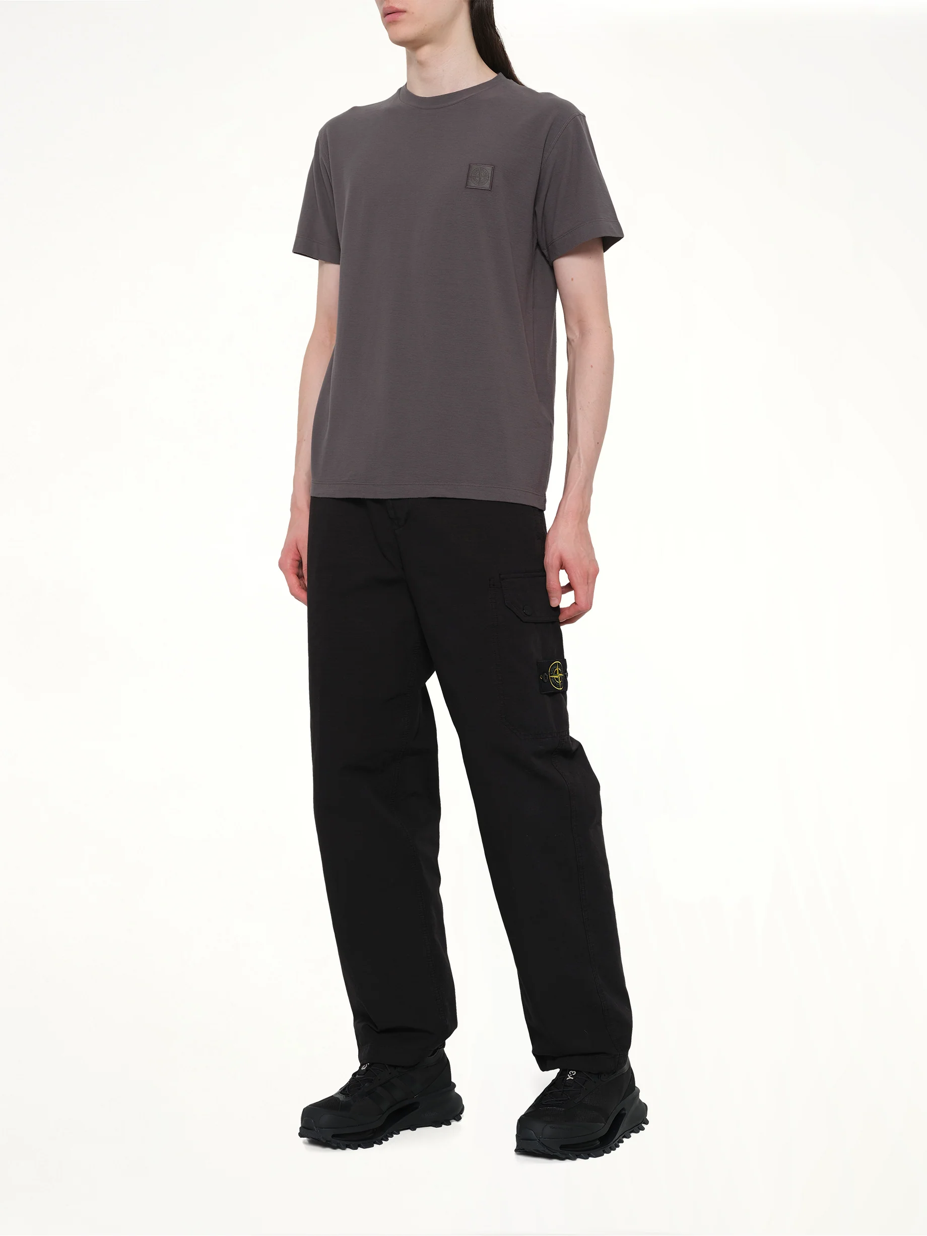 3100011 Organic Cotton Ripstop Trousers in Black - Image 4