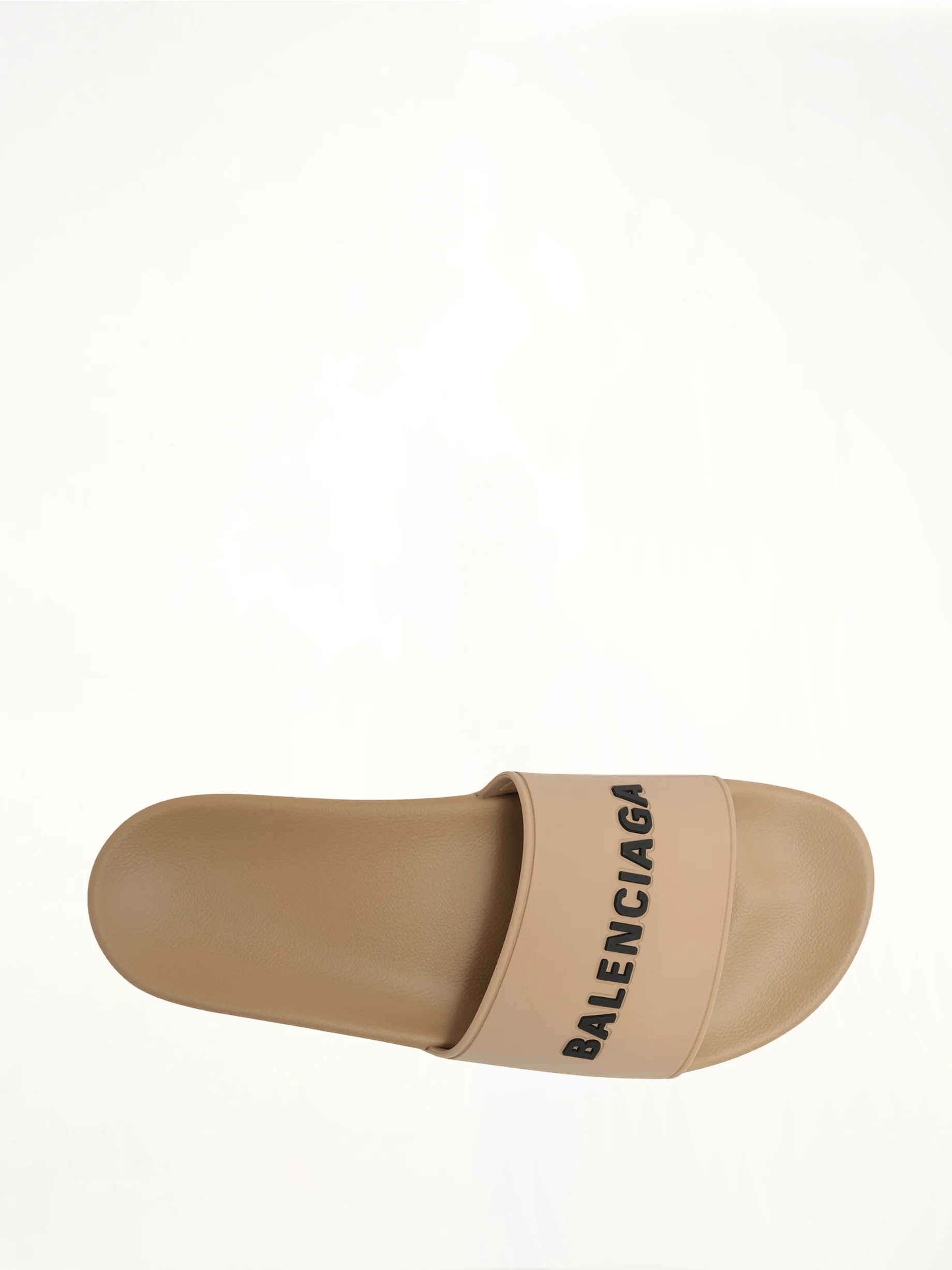 3D Logo Pool Slide Sandal in Beige/Black - Image 4