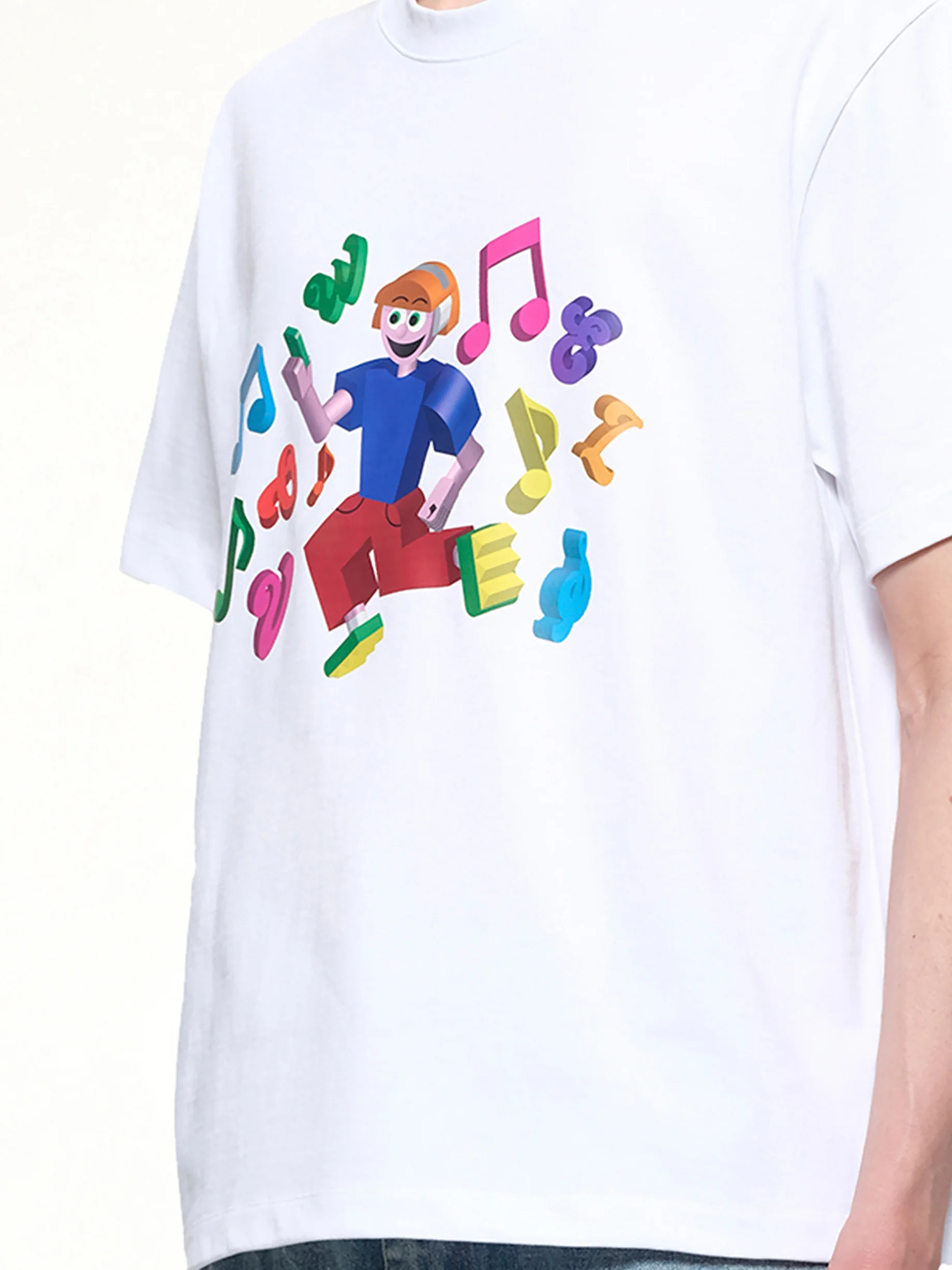 3D T-Shirt in White - Image 6