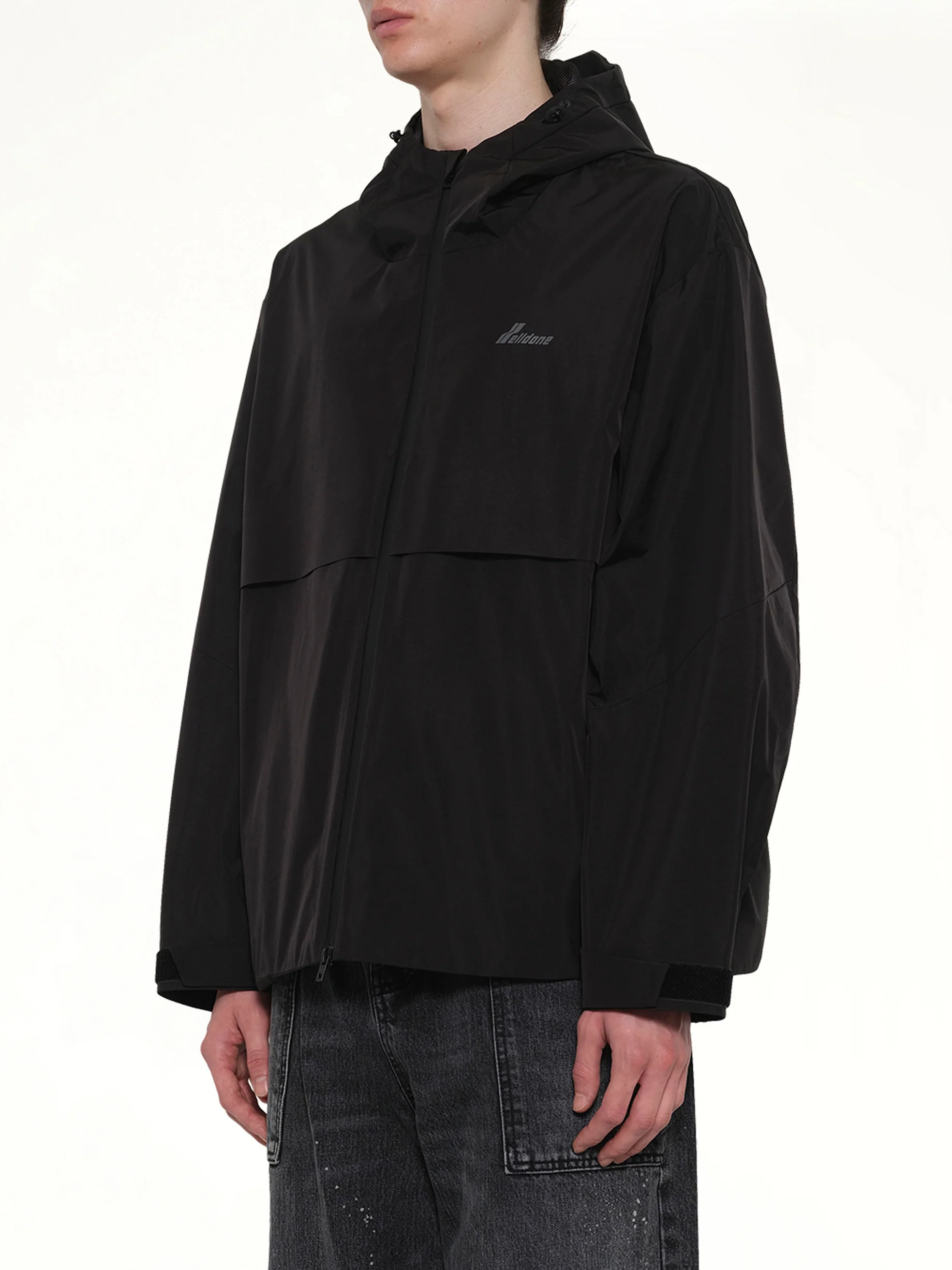 3L Shell Hoodie Jacket in Black - Image 3
