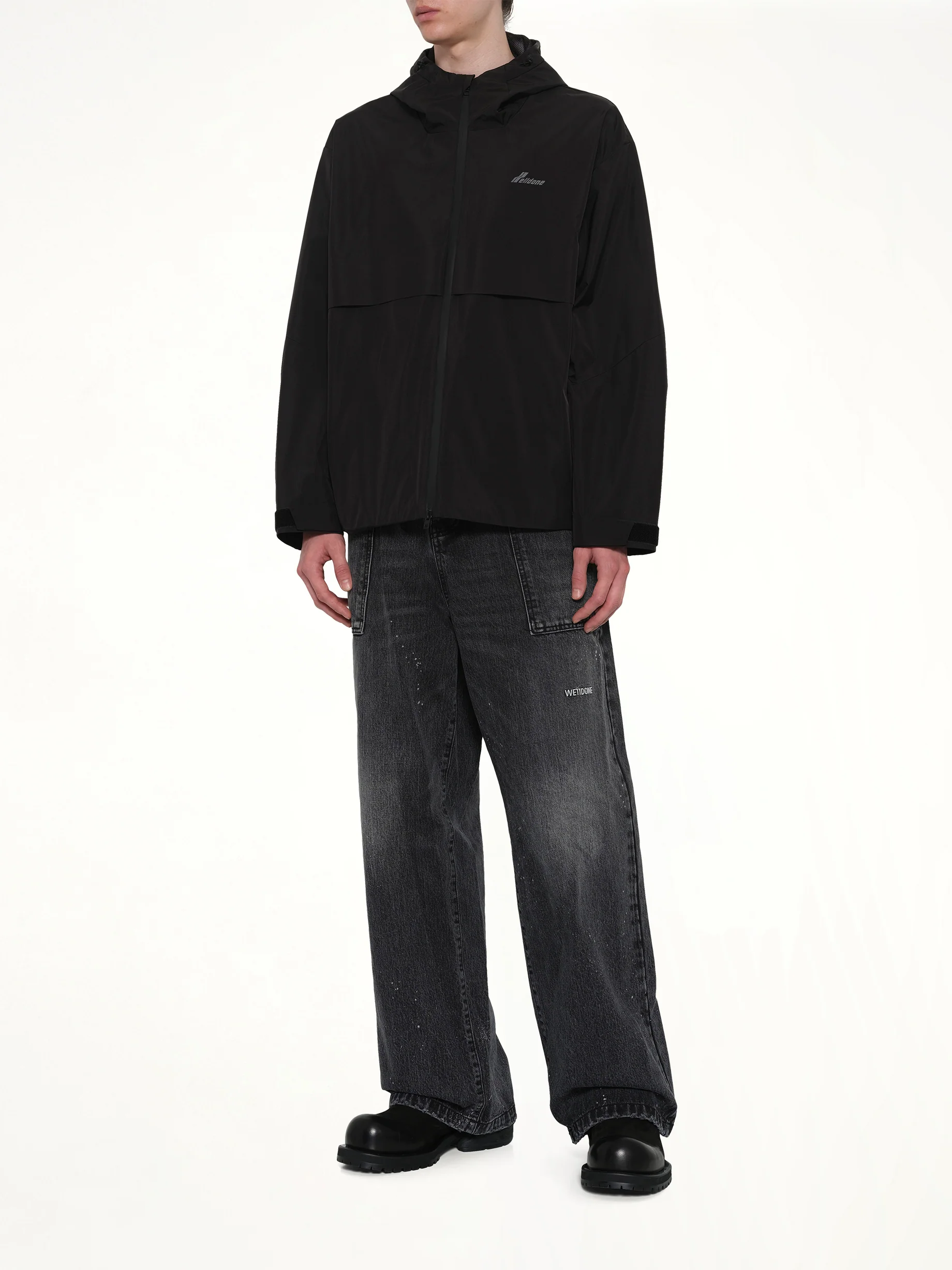 3L Shell Hoodie Jacket in Black - Image 4