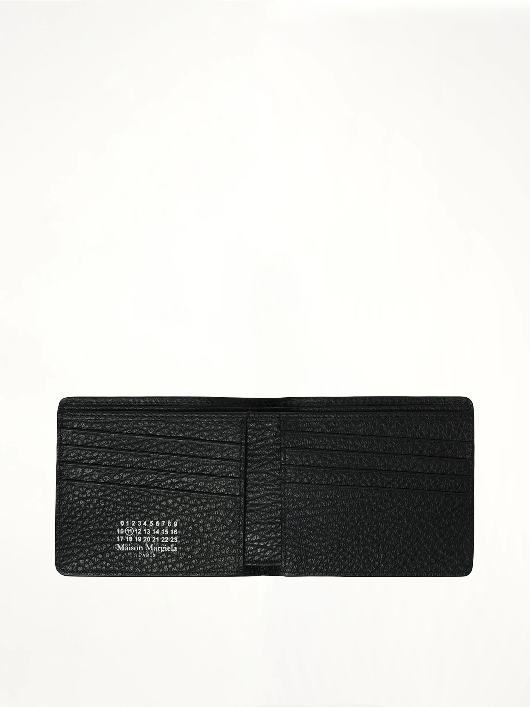 4 Stitch Bifold Wallet in Black - Image 4