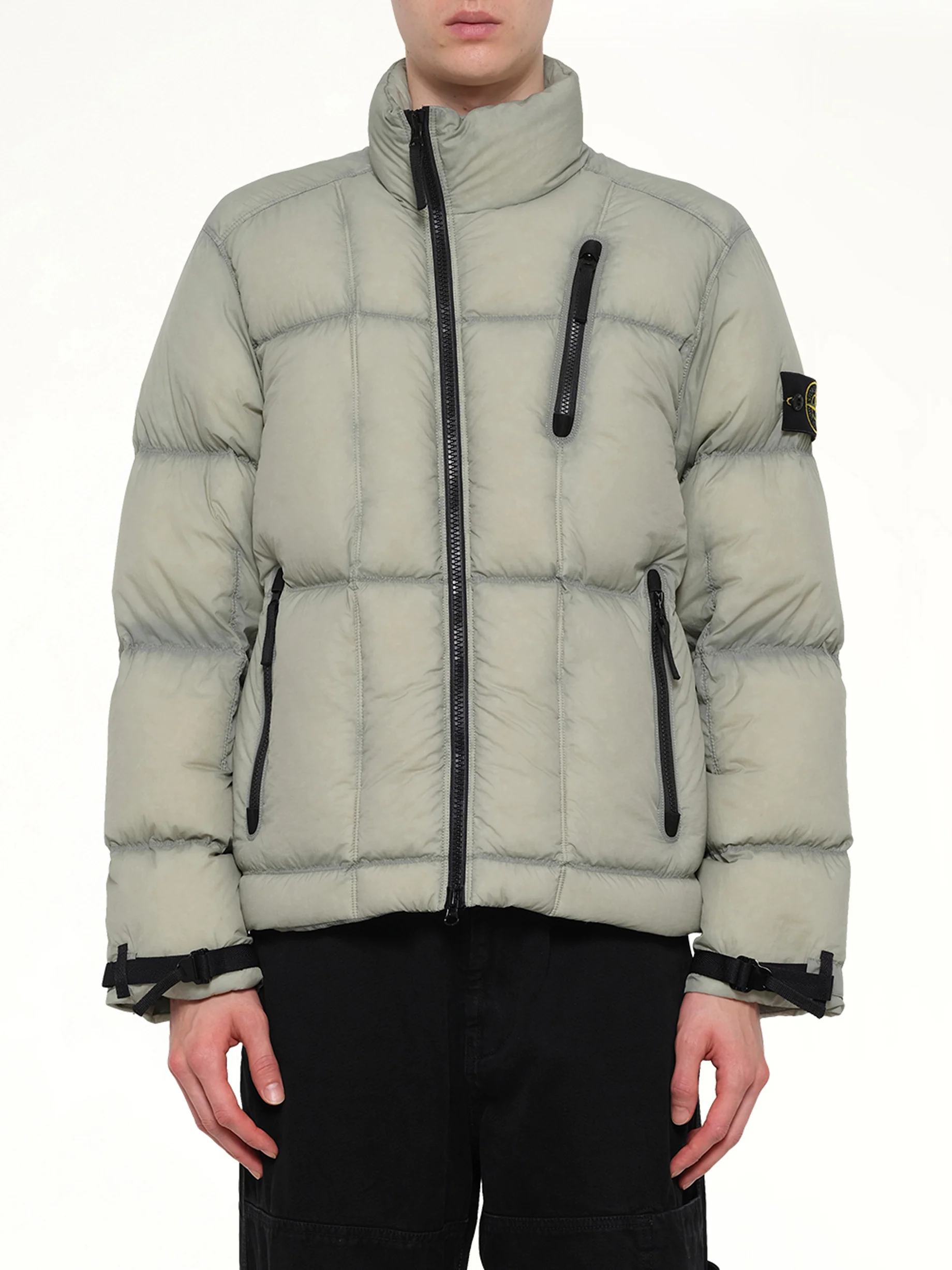 4100017 Light Nylon Tela Puffer in Green