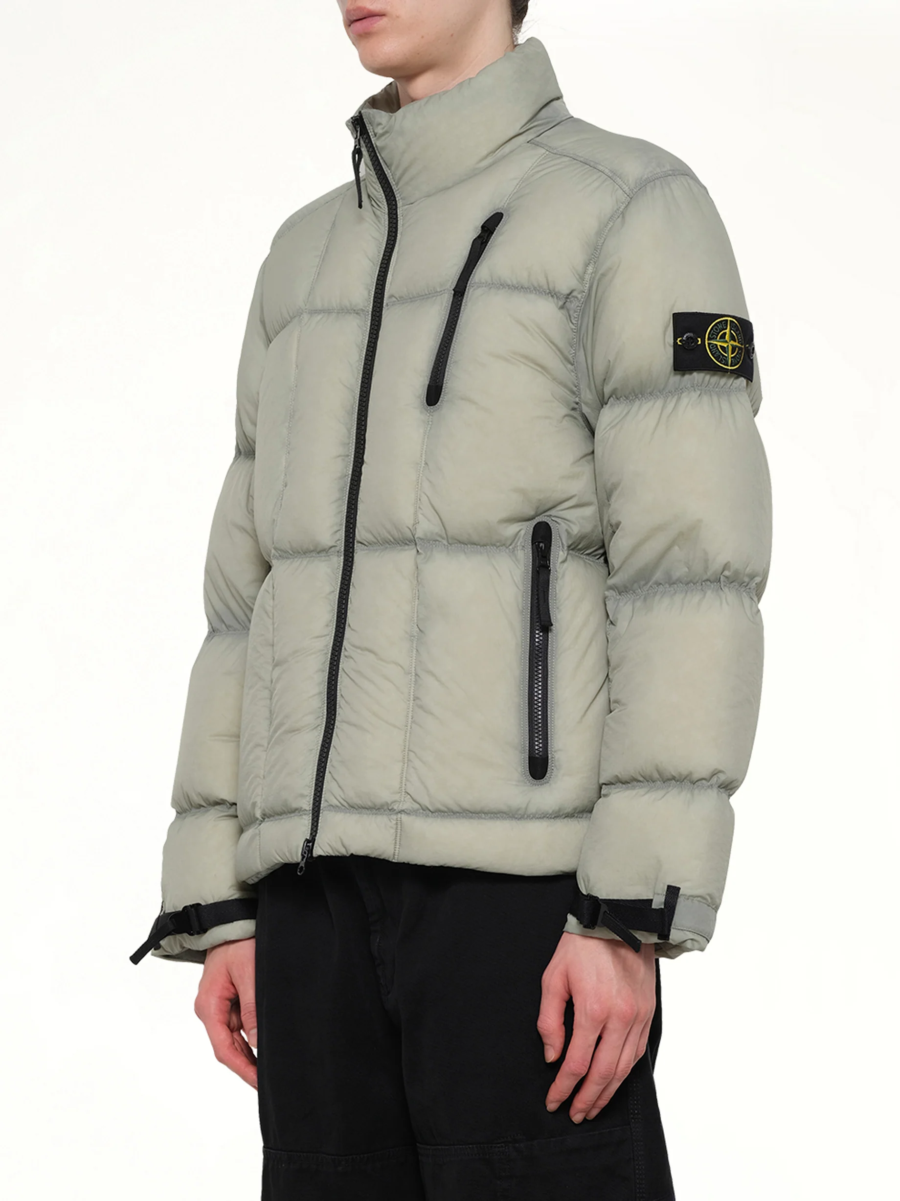 4100017 Light Nylon Tela Puffer in Green - Image 3