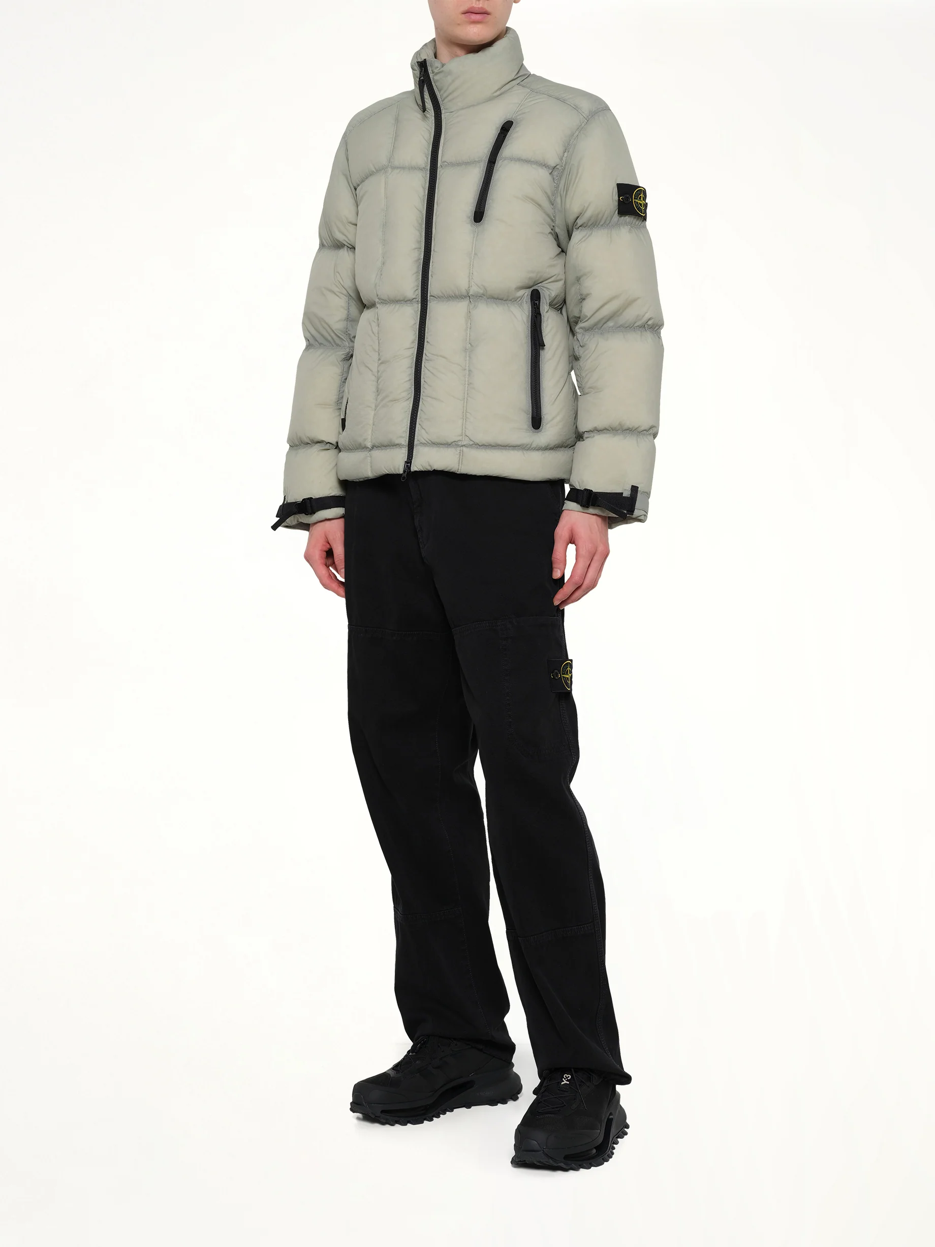 4100017 Light Nylon Tela Puffer in Green - Image 4