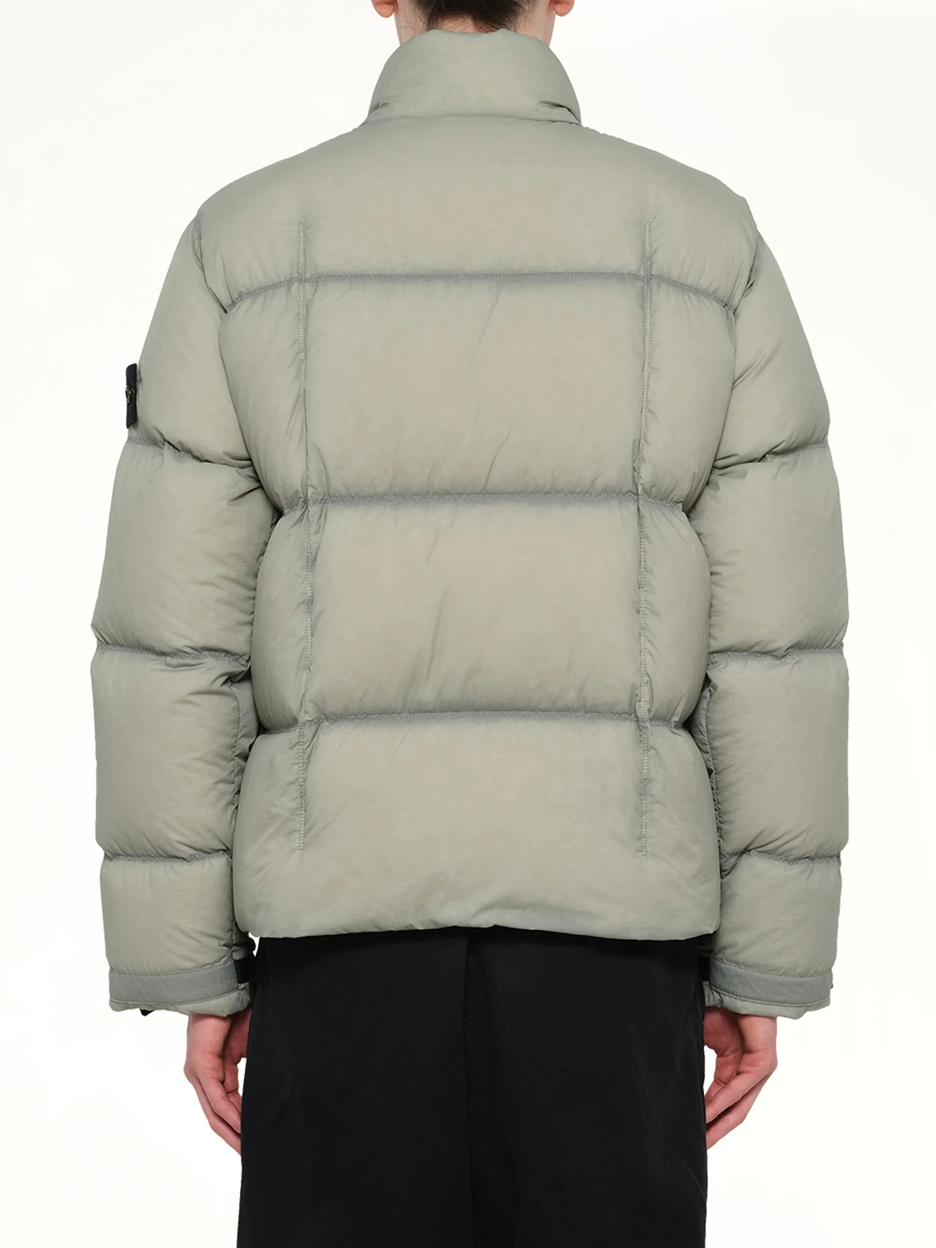 4100017 Light Nylon Tela Puffer in Green - Image 5
