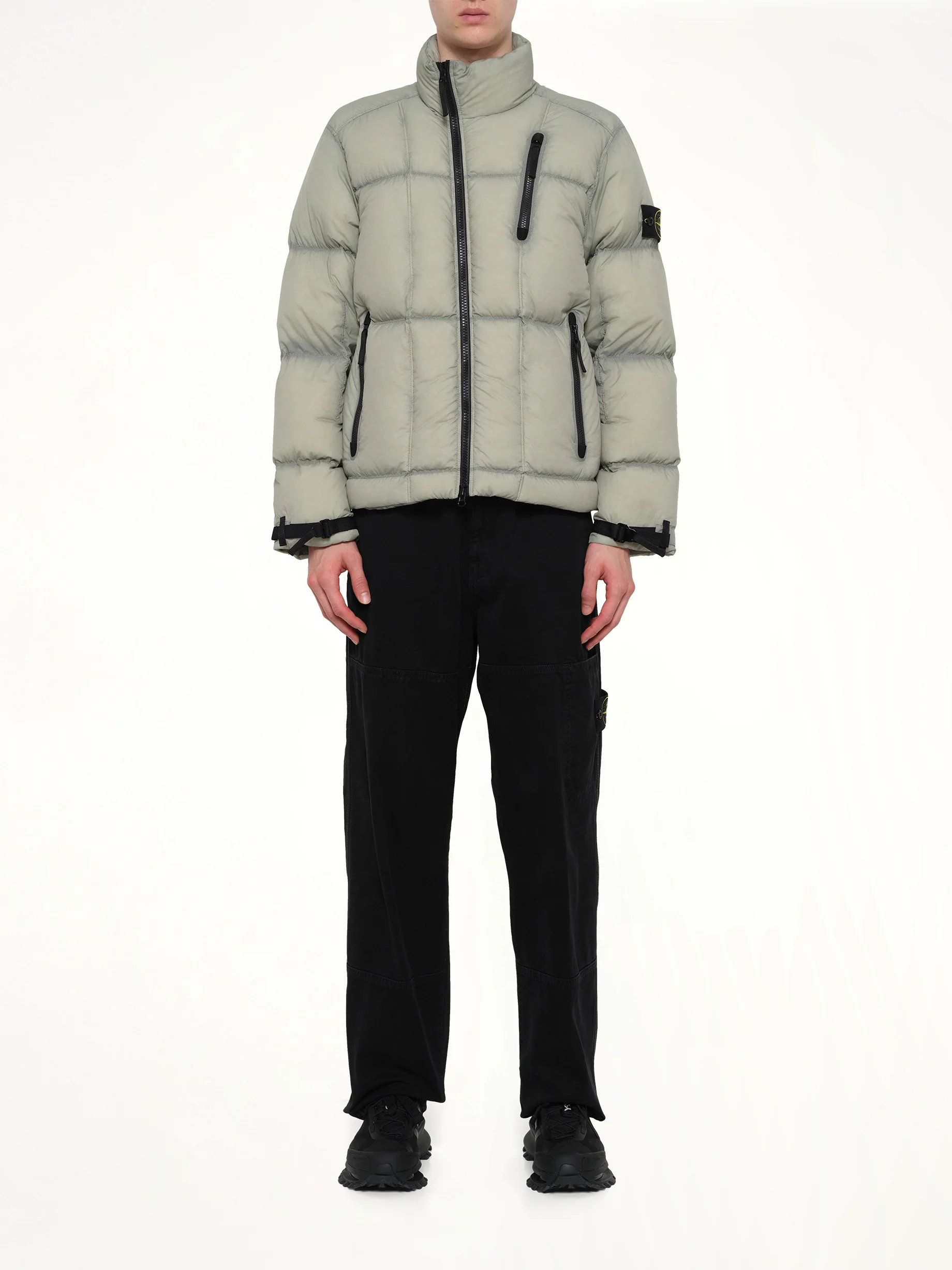 4100017 Light Nylon Tela Puffer in Green - Image 7