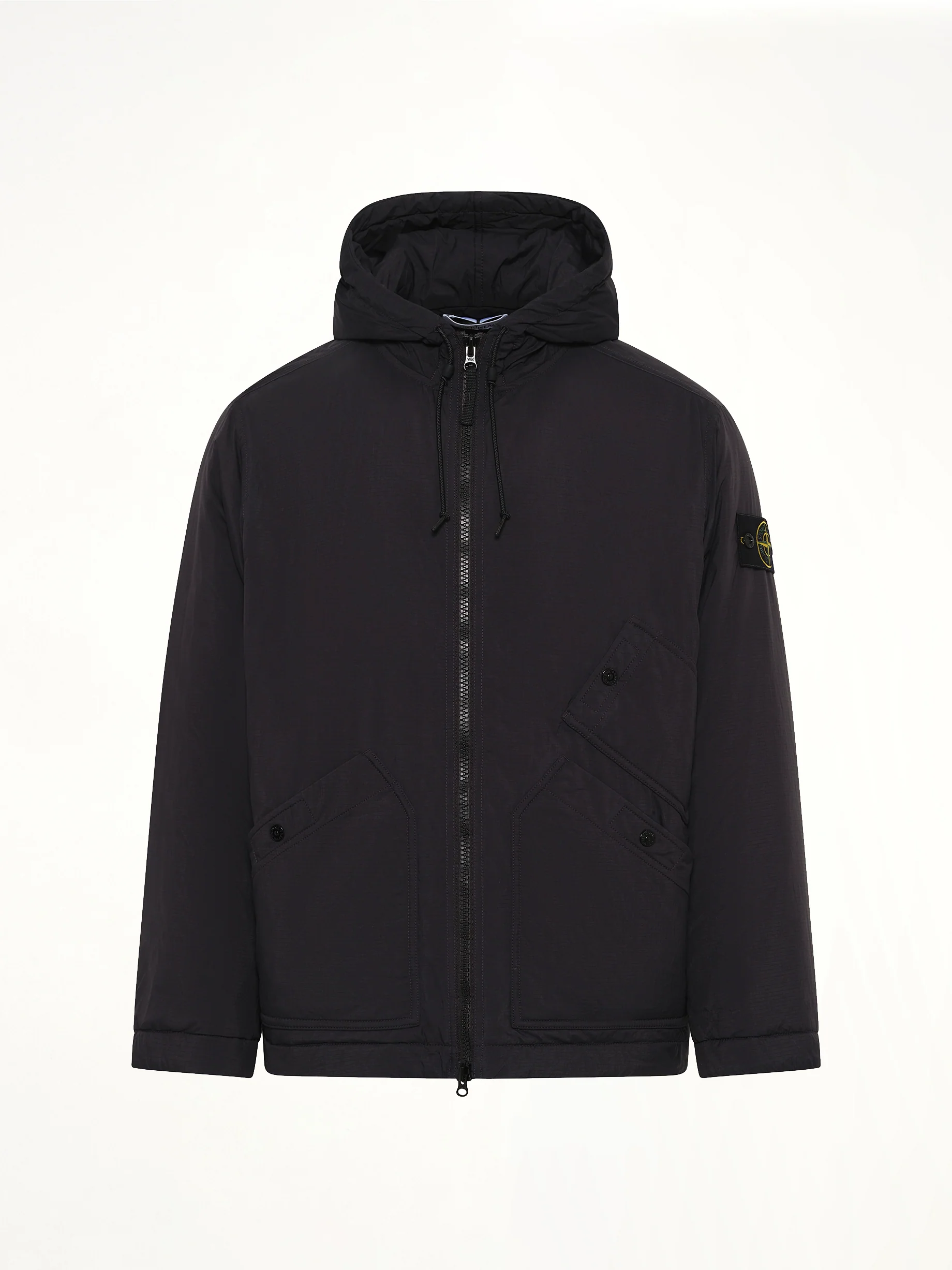 4100018 Ripstop Short Parka in Black - Image 2