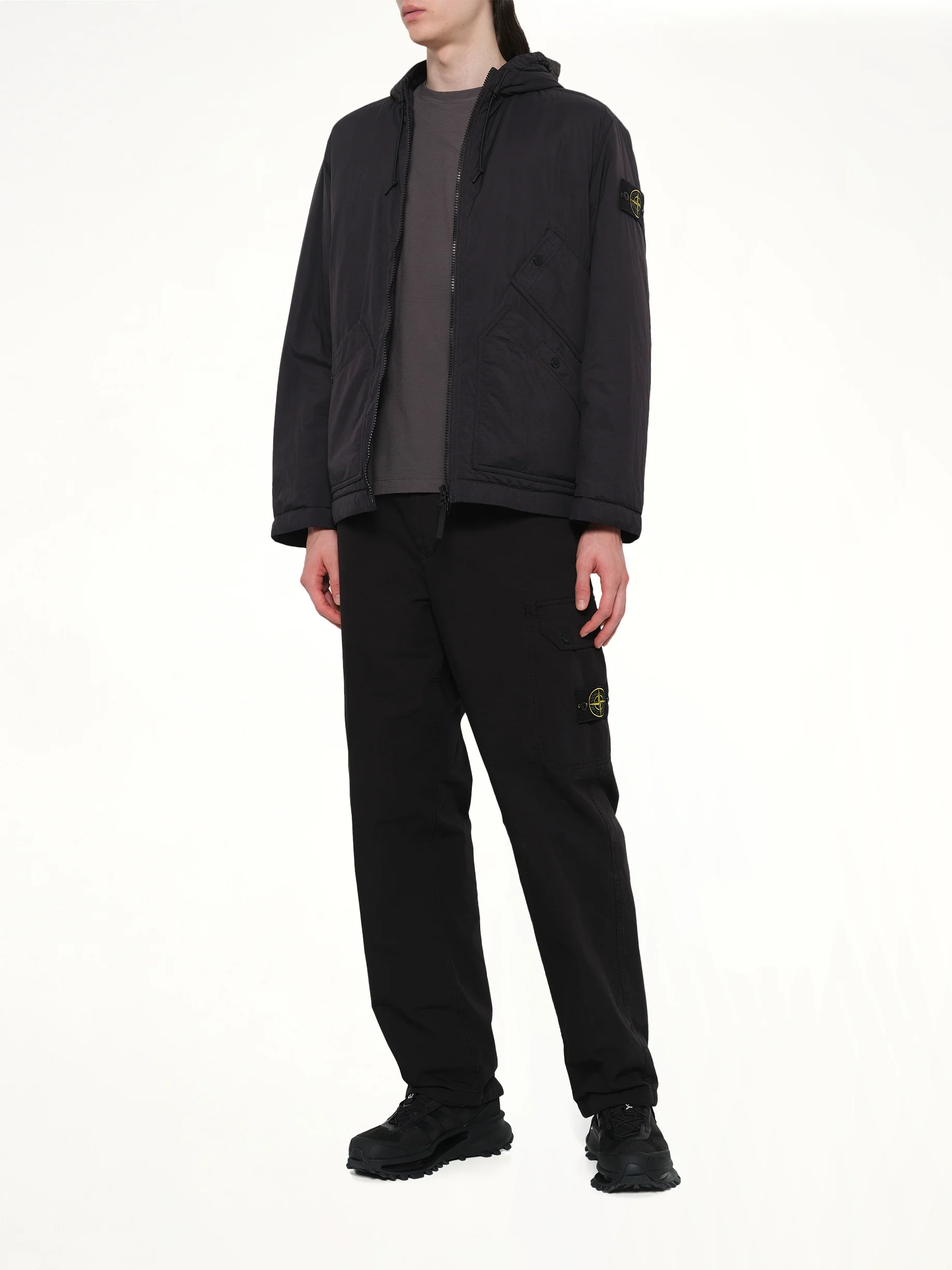4100018 Ripstop Short Parka in Black - Image 4