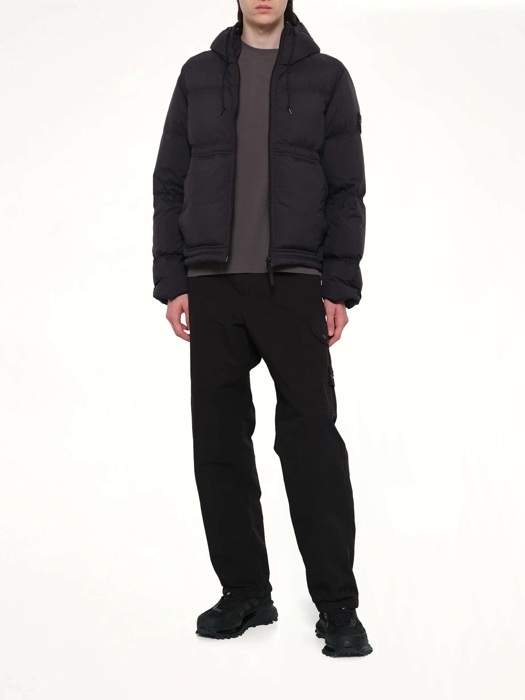 4100019 Ripstop Short Parka in Black - Image 4