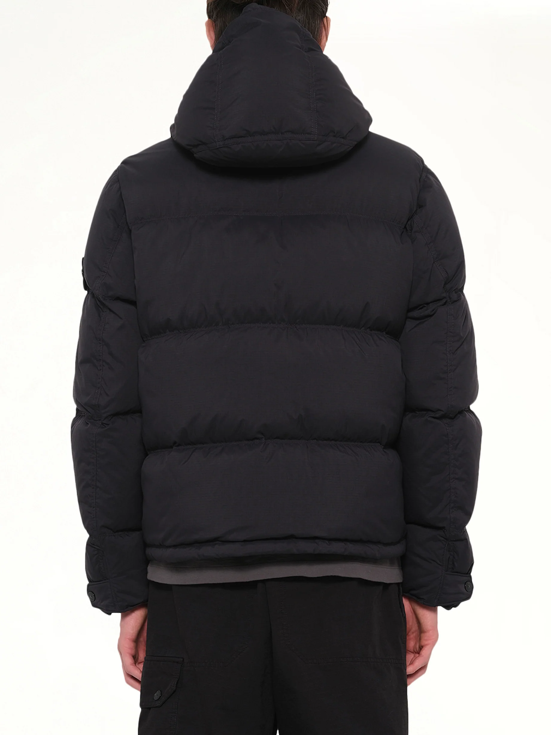 4100019 Ripstop Short Parka in Black - Image 5