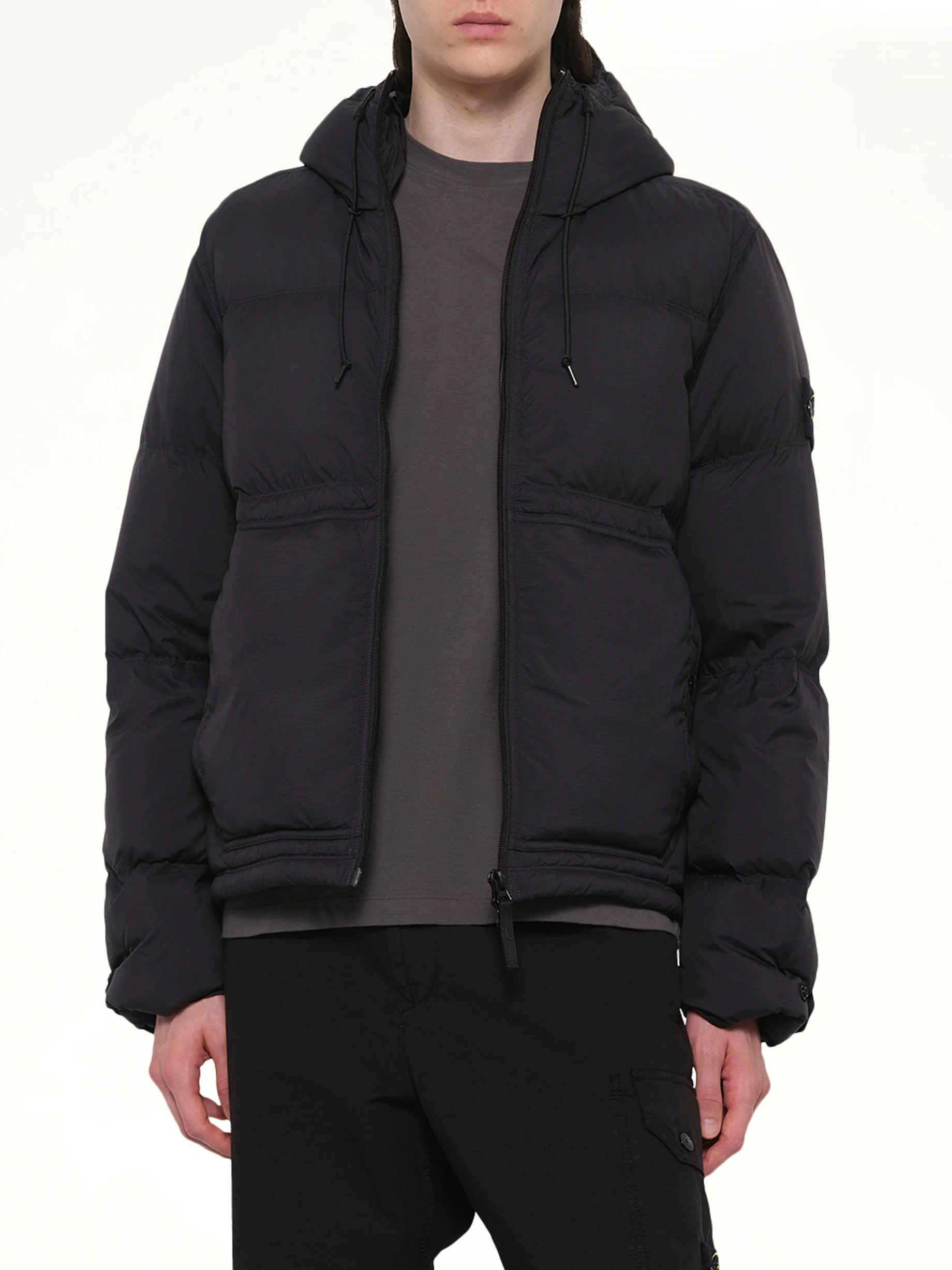 4100019 Ripstop Short Parka in Black - Image 6