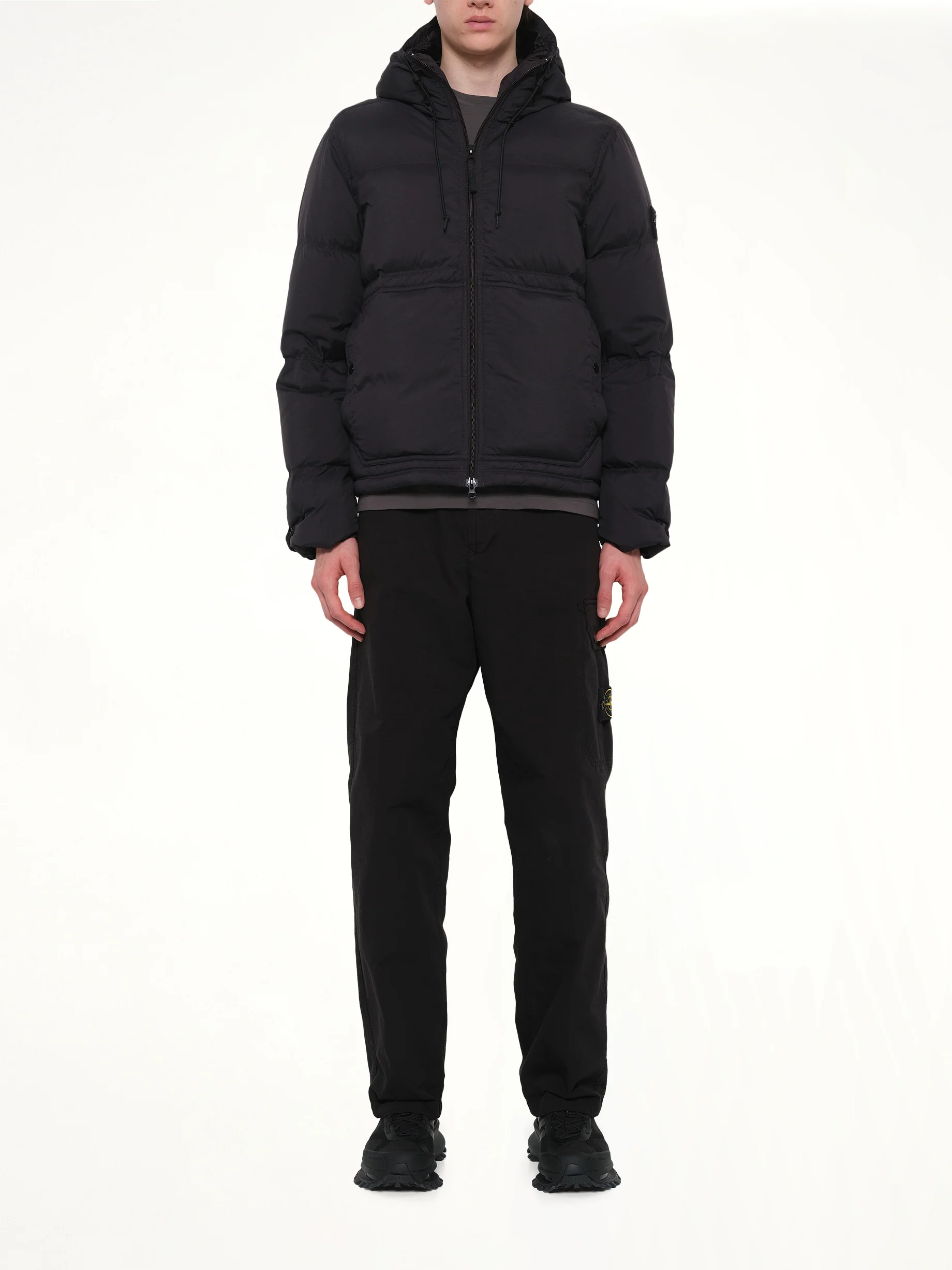 4100019 Ripstop Short Parka in Black - Image 7