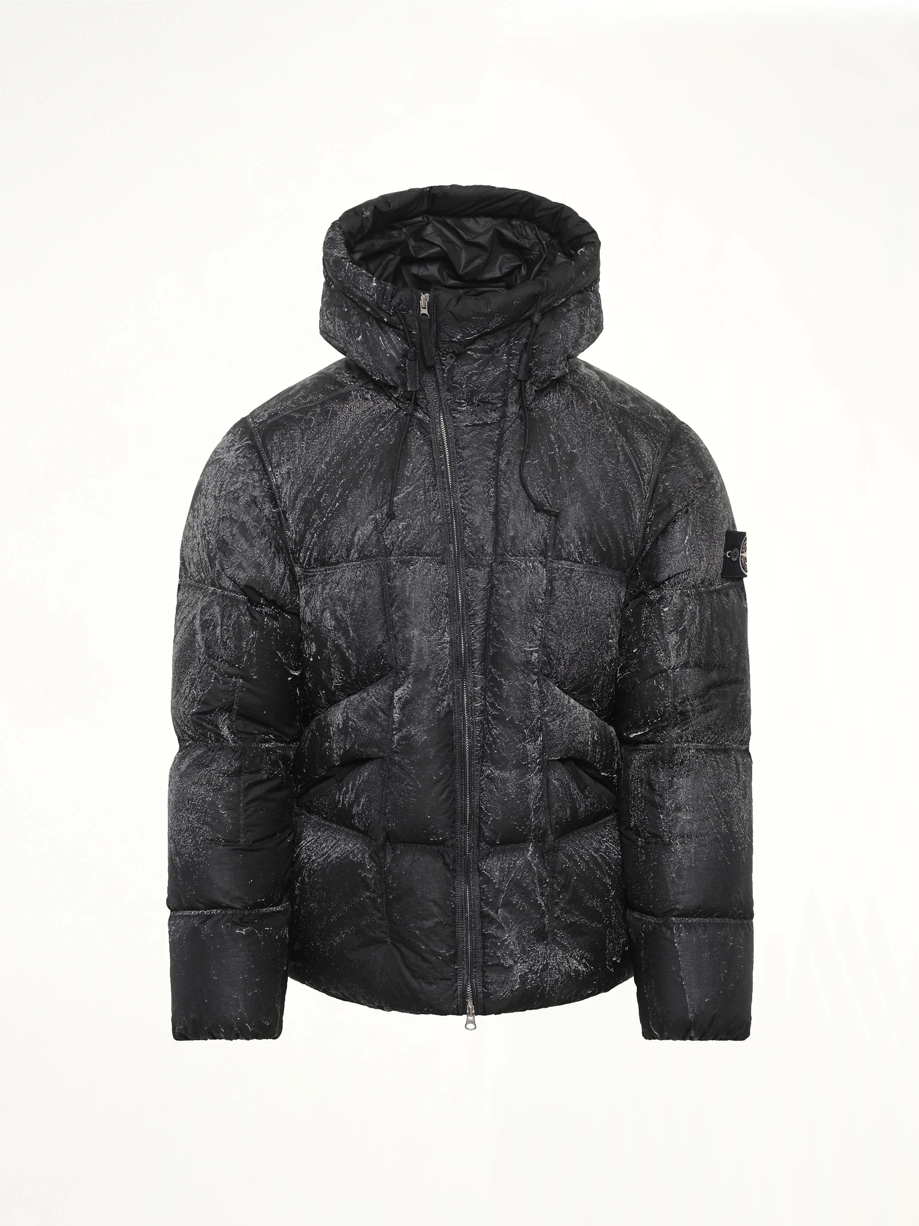 4100062 Hand Sprayed Reflective Puffer in Black - Image 2