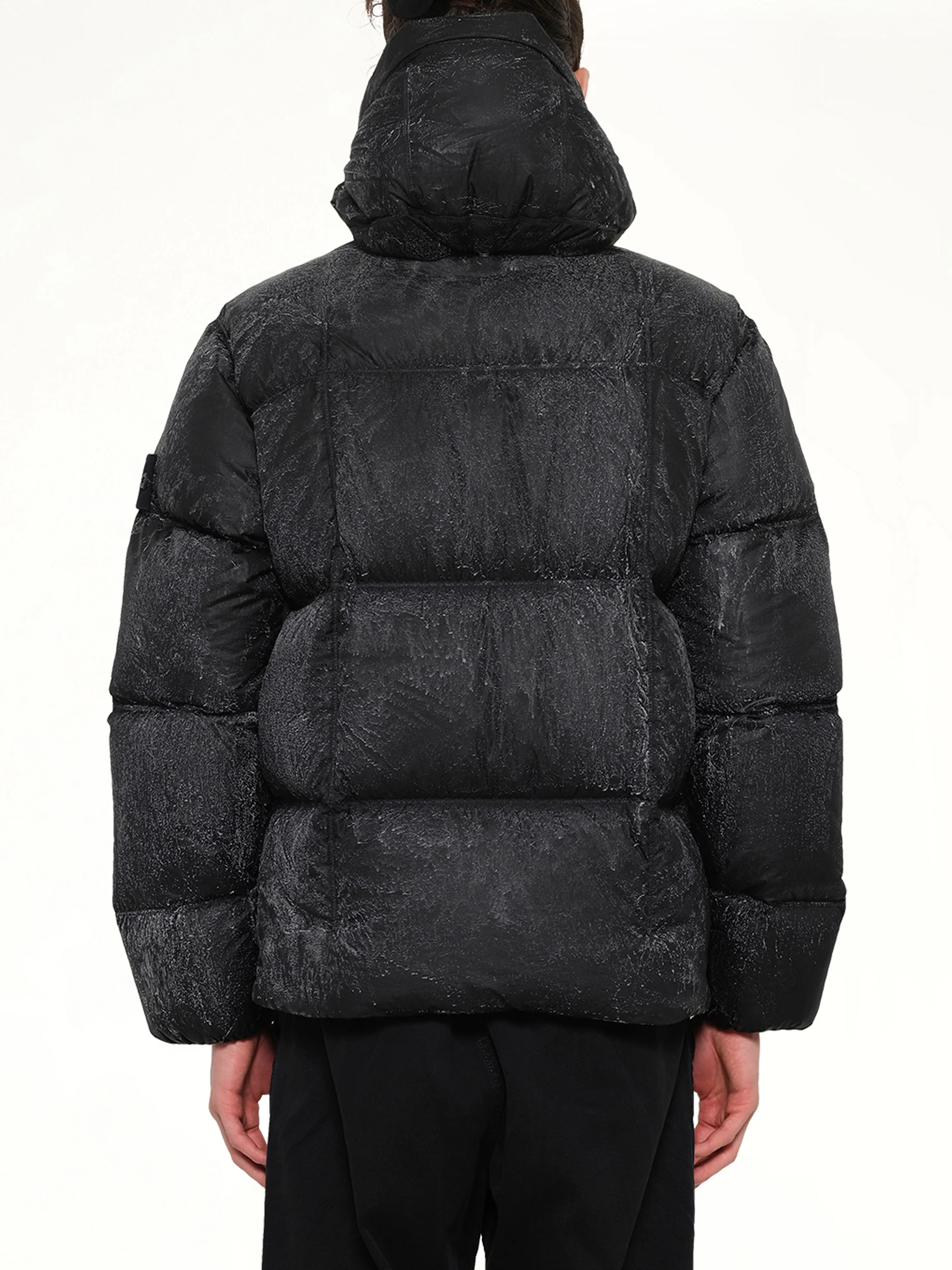 4100062 Hand Sprayed Reflective Puffer in Black - Image 5