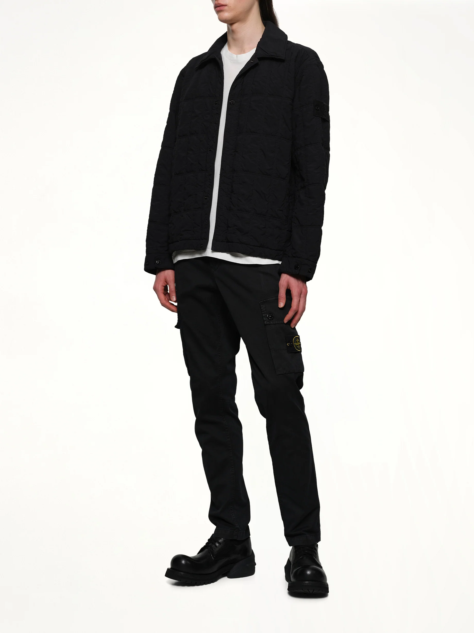 410009 Nylon Smerigliato Jacket in Black - Image 4