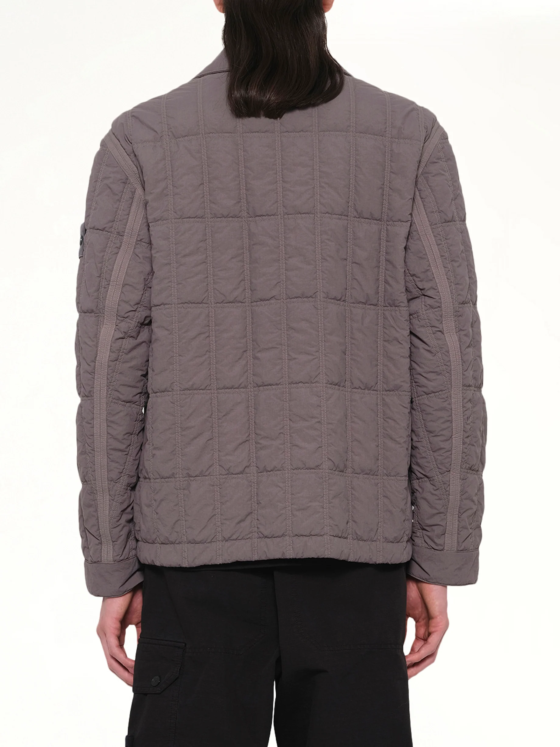 410009 Nylon Smerigliato Jacket in Dark Grey - Image 5