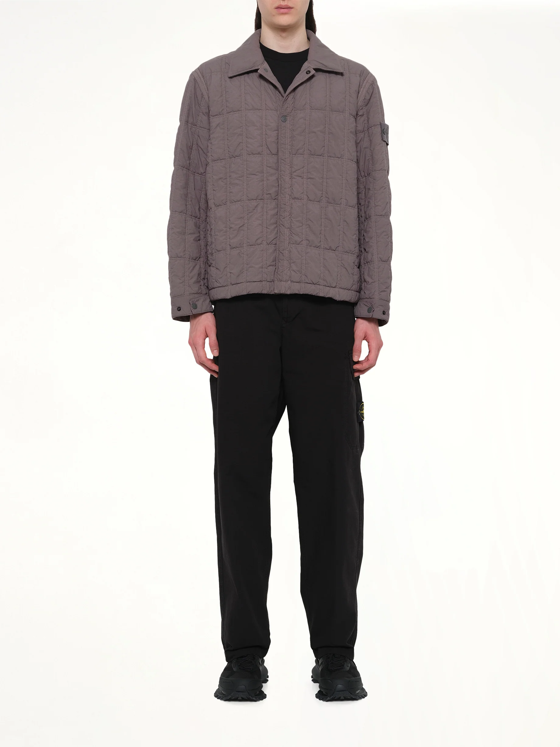 410009 Nylon Smerigliato Jacket in Dark Grey - Image 7