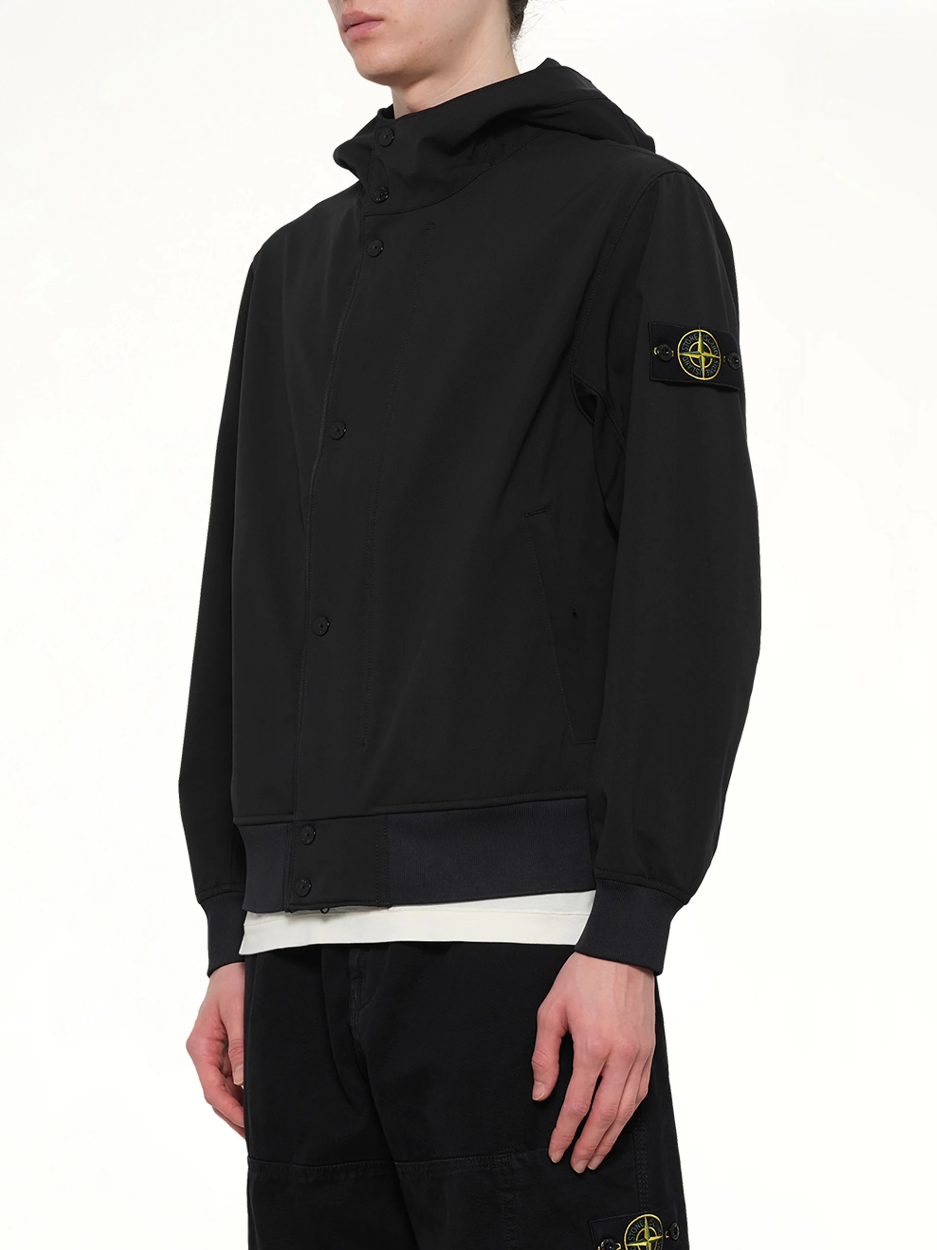 4100118 Short Parka in Black - Image 3