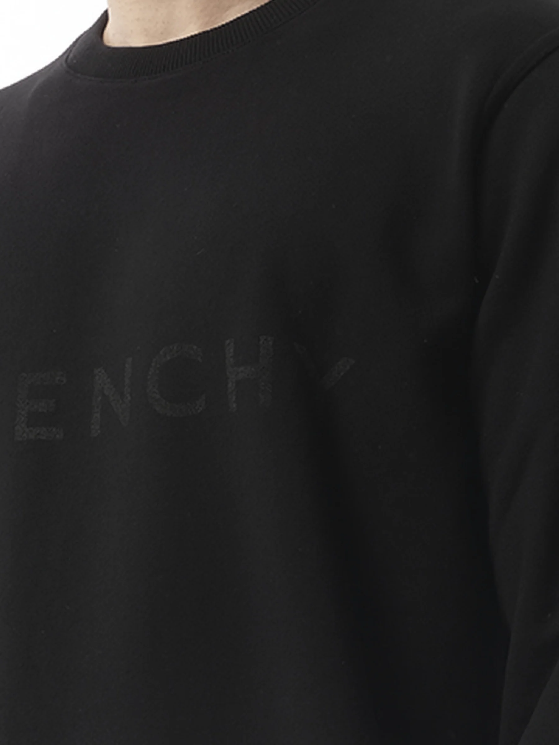 4G Archetype Spray Sweatshirt in Black/White - Image 3