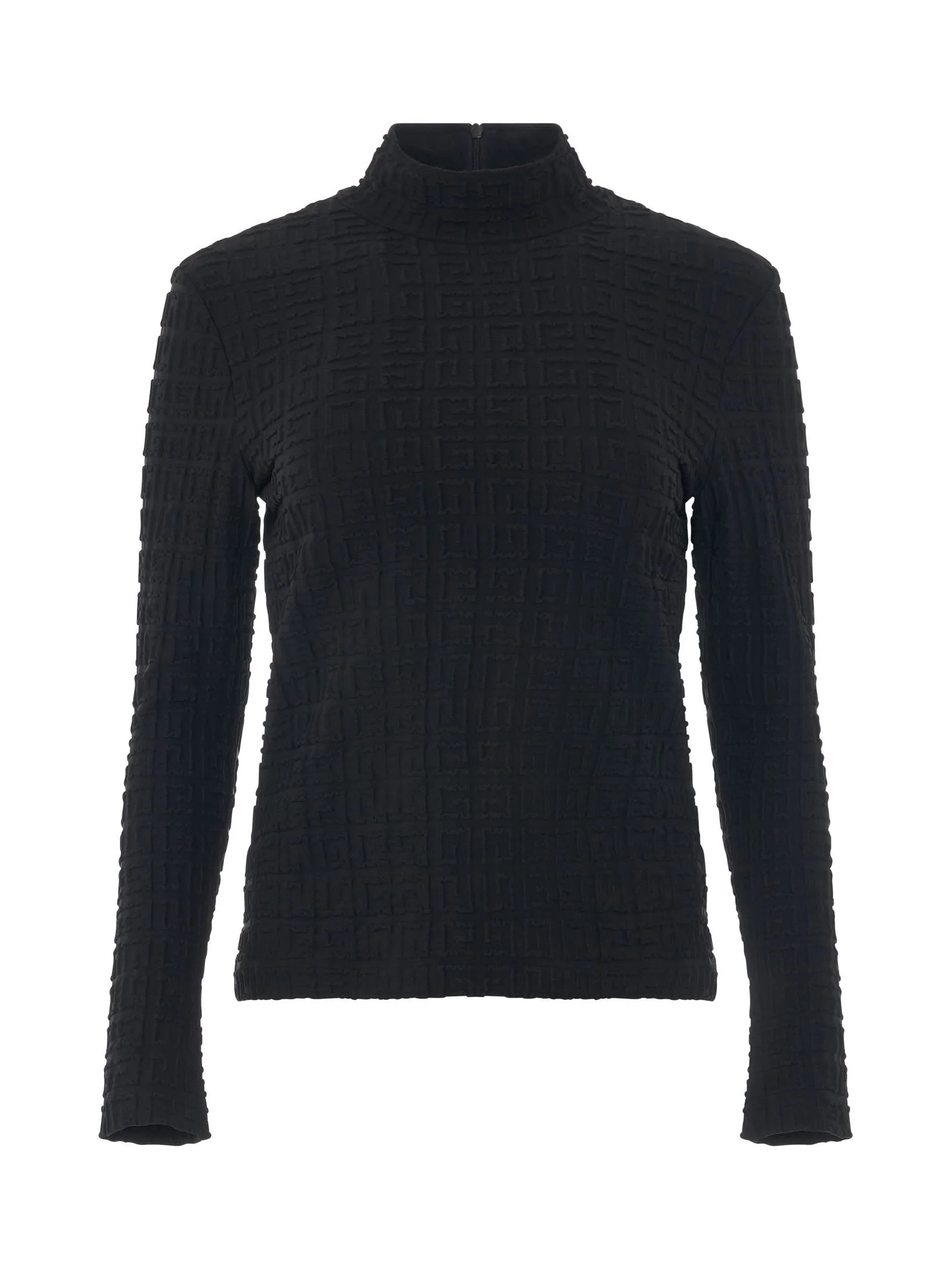 4G Jacquard Cyclist Long Sleeve Top in Black