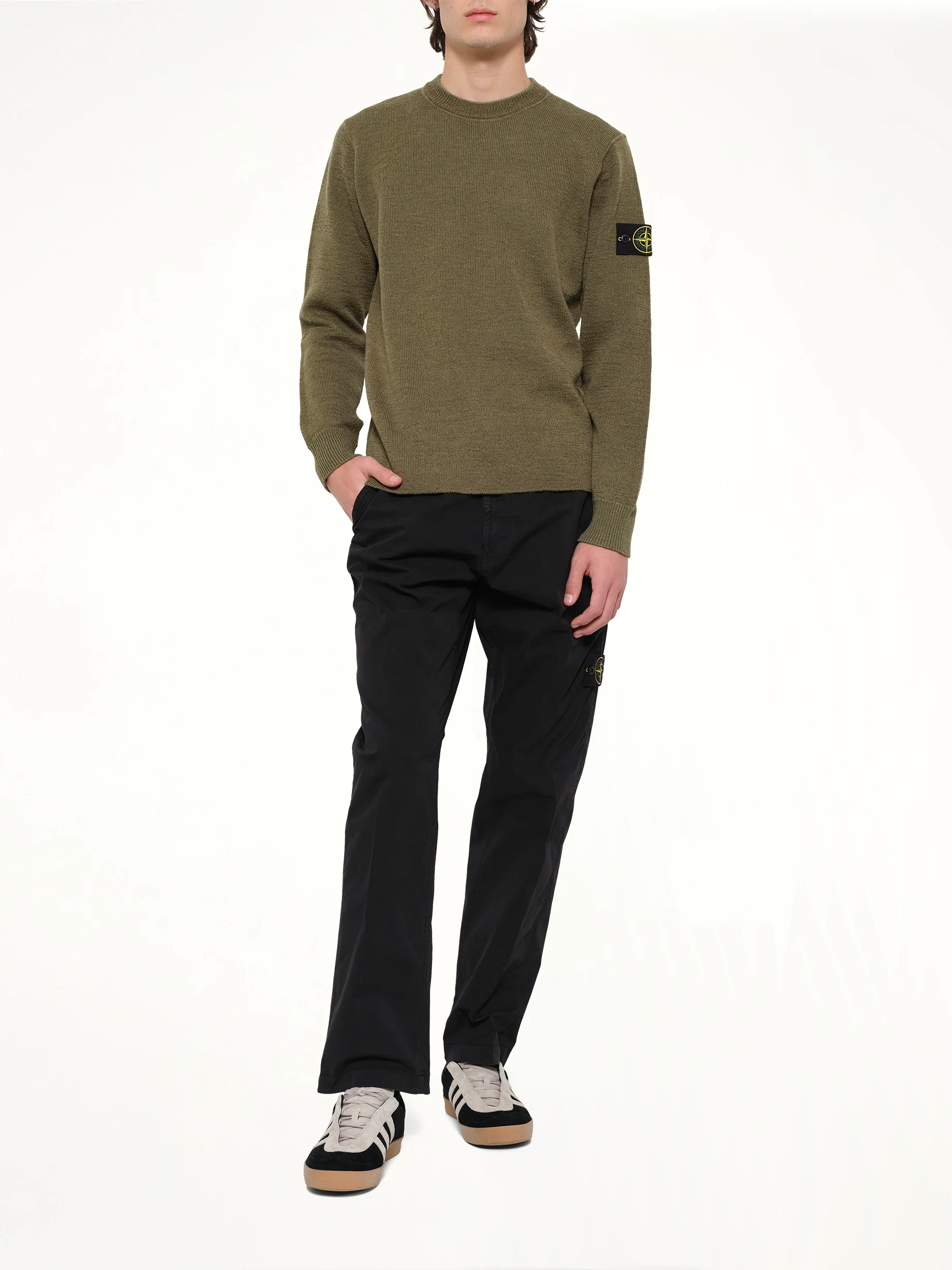 5100015 Crew Neck in Military Green - Image 4