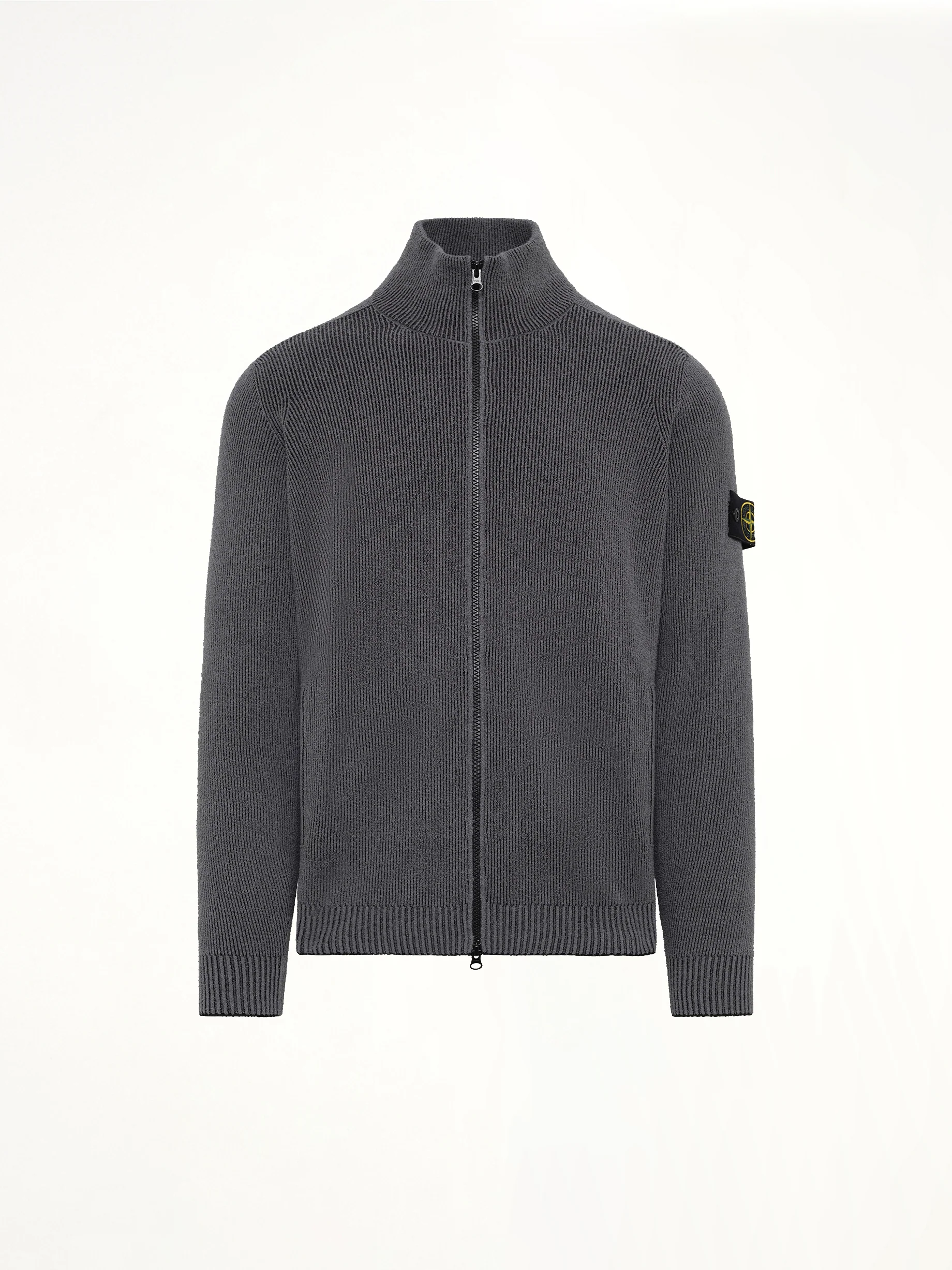 5100034 Cardigan in Melange Charcoal - Image 2
