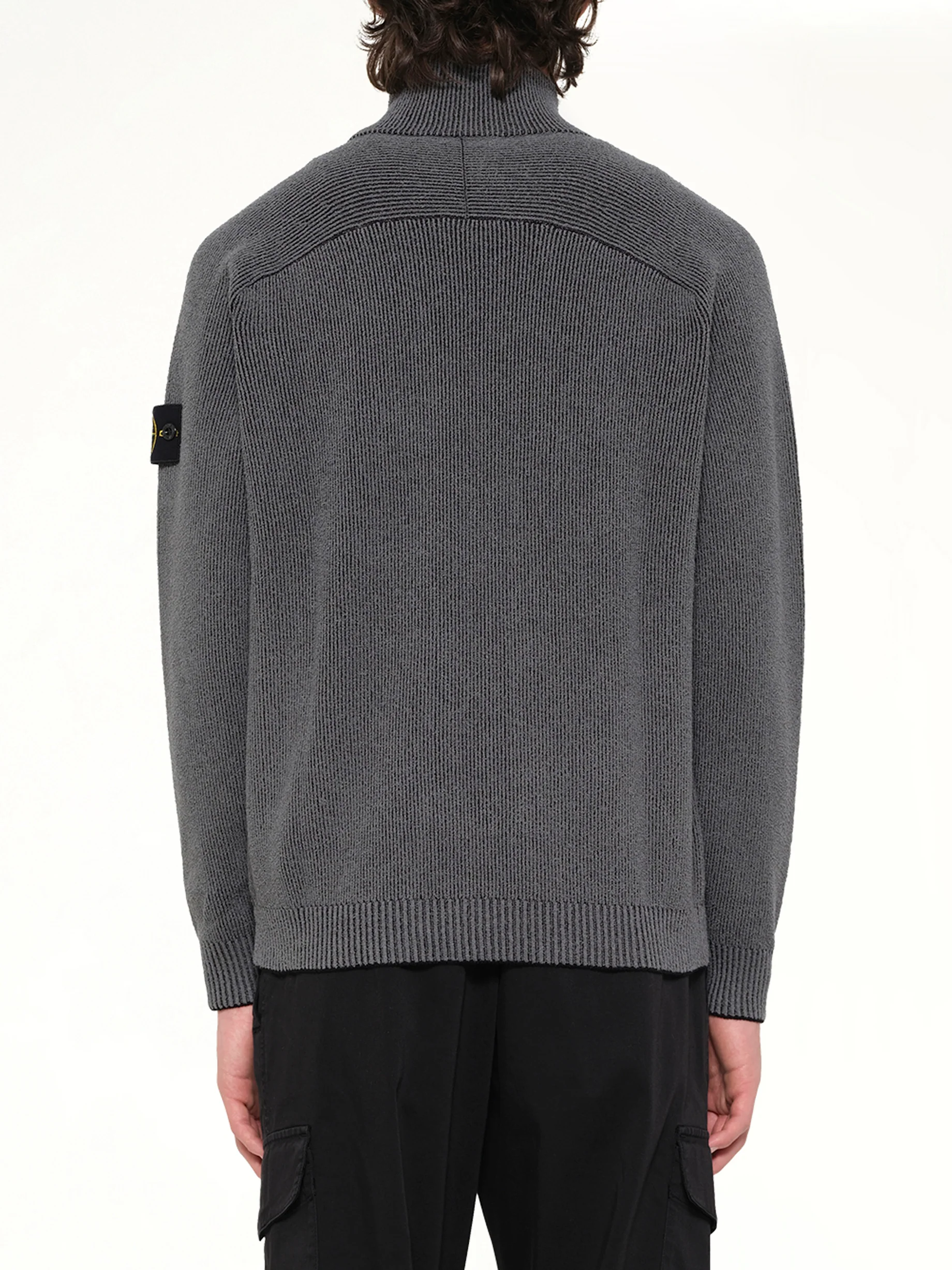 5100034 Cardigan in Melange Charcoal - Image 5