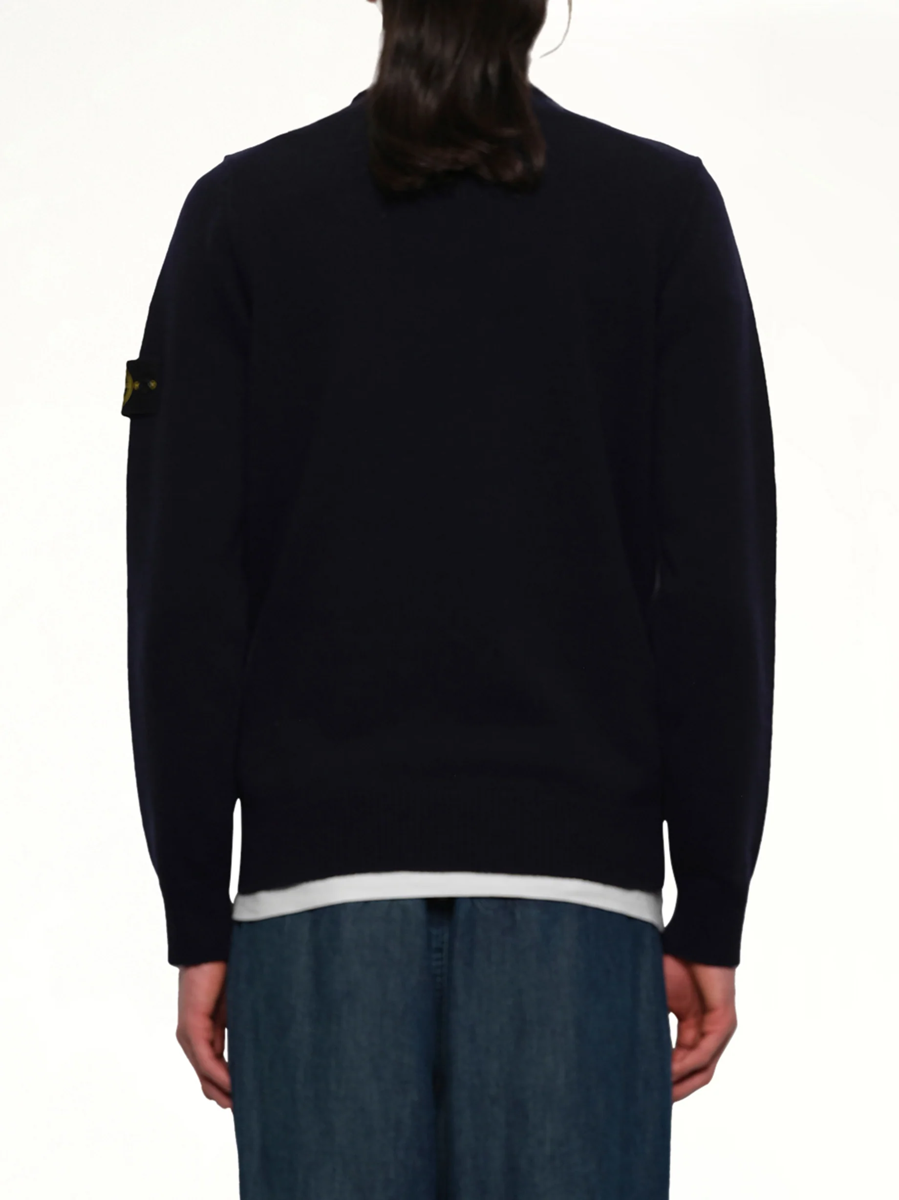 510007 Crewneck Sweater in Navy Blue - Image 5