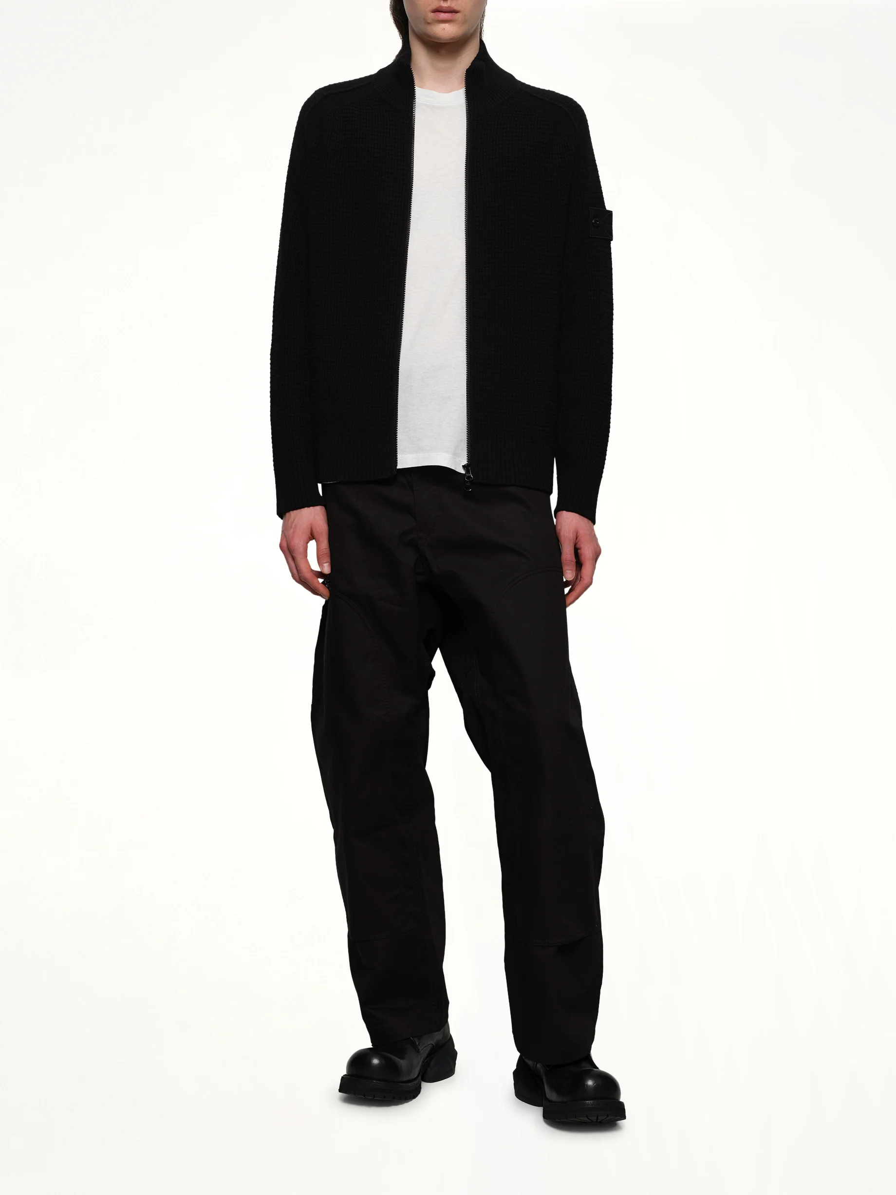 510008 Knit Cardigan in Black - Image 4