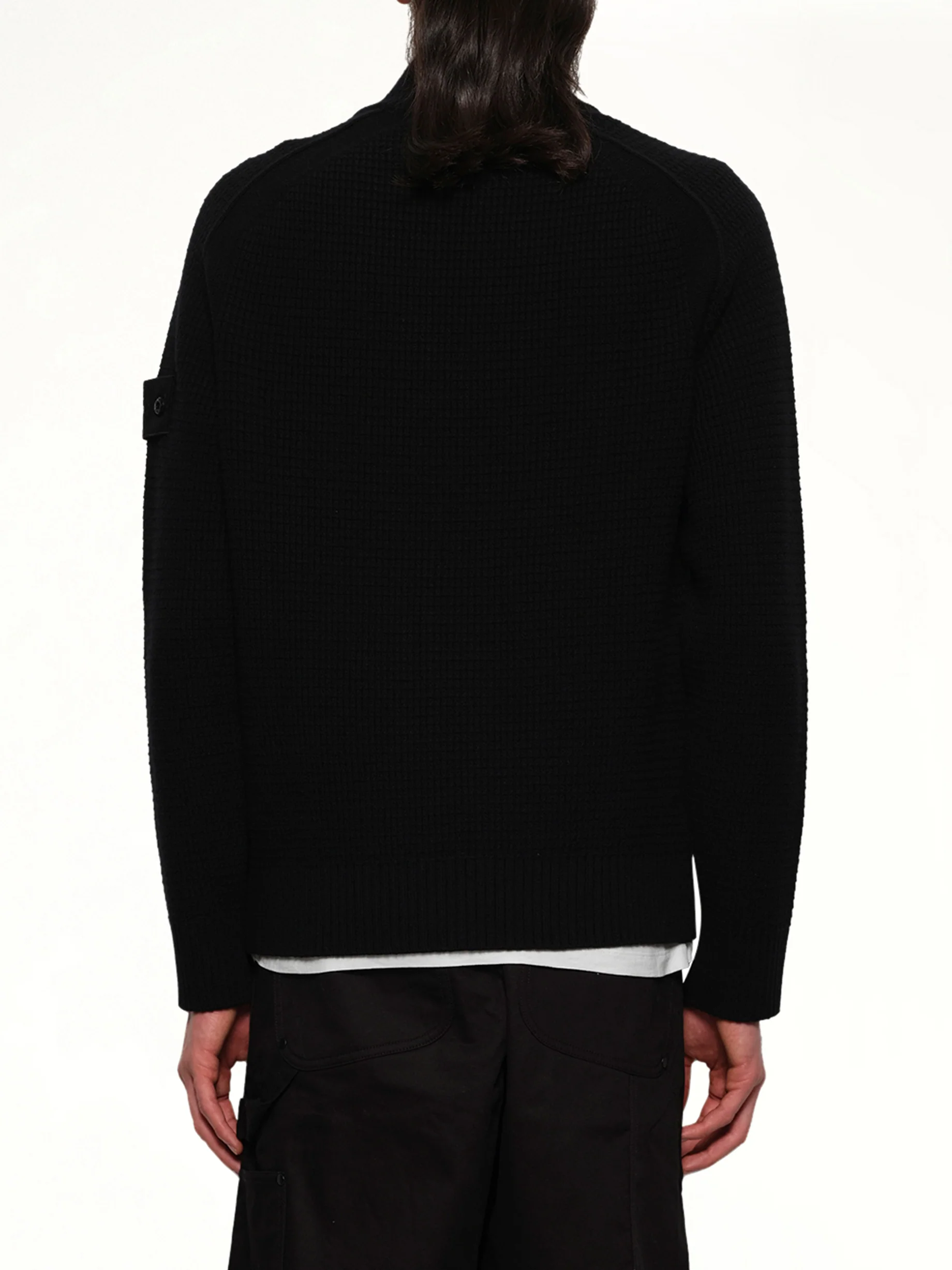 510008 Knit Cardigan in Black - Image 5
