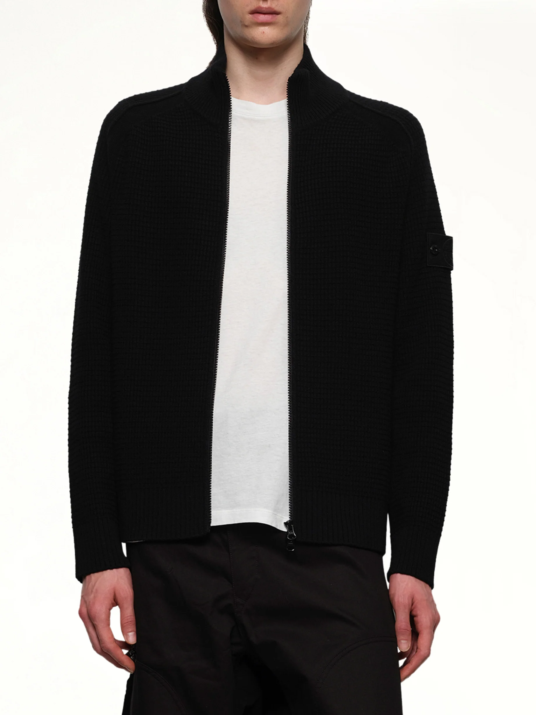 510008 Knit Cardigan in Black - Image 6