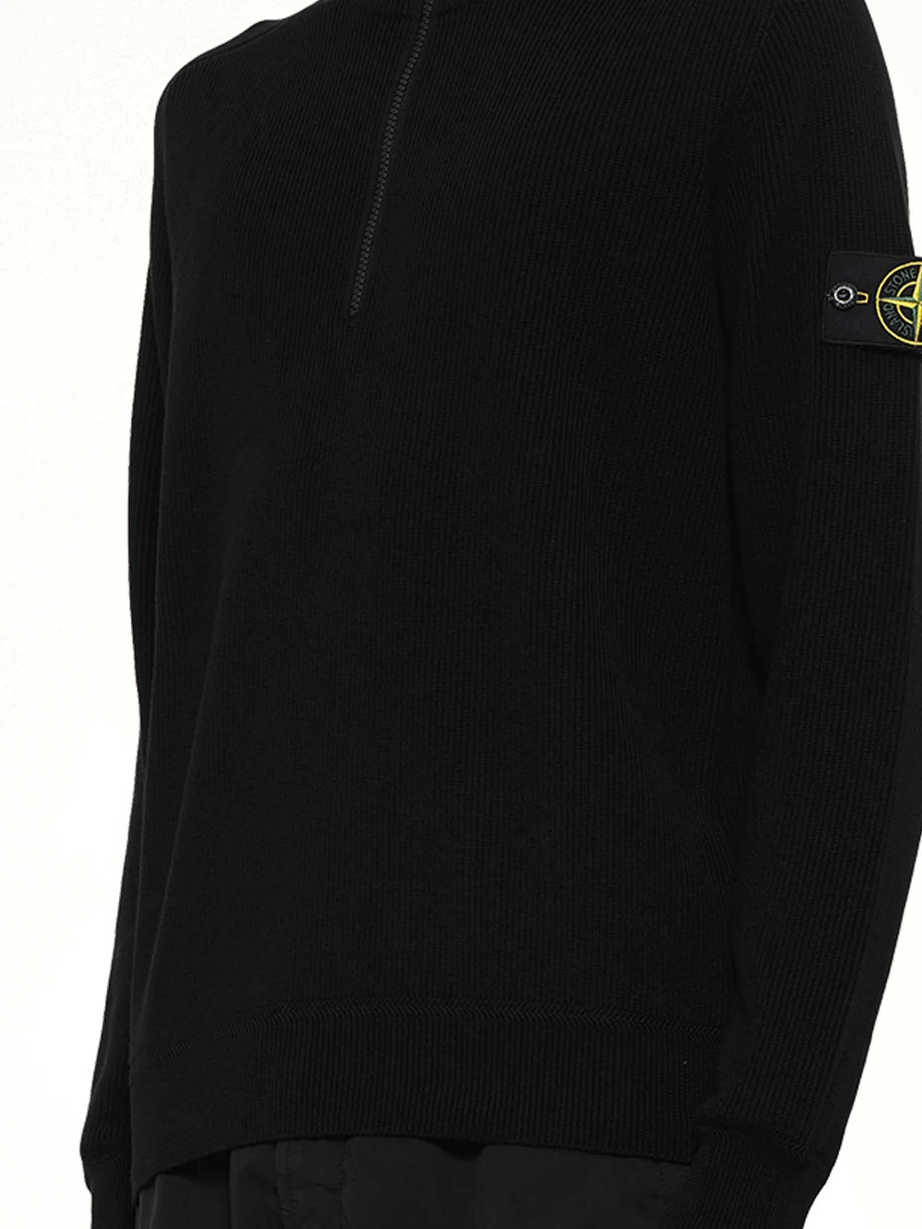 5100124 LS Polo in Black - Image 6