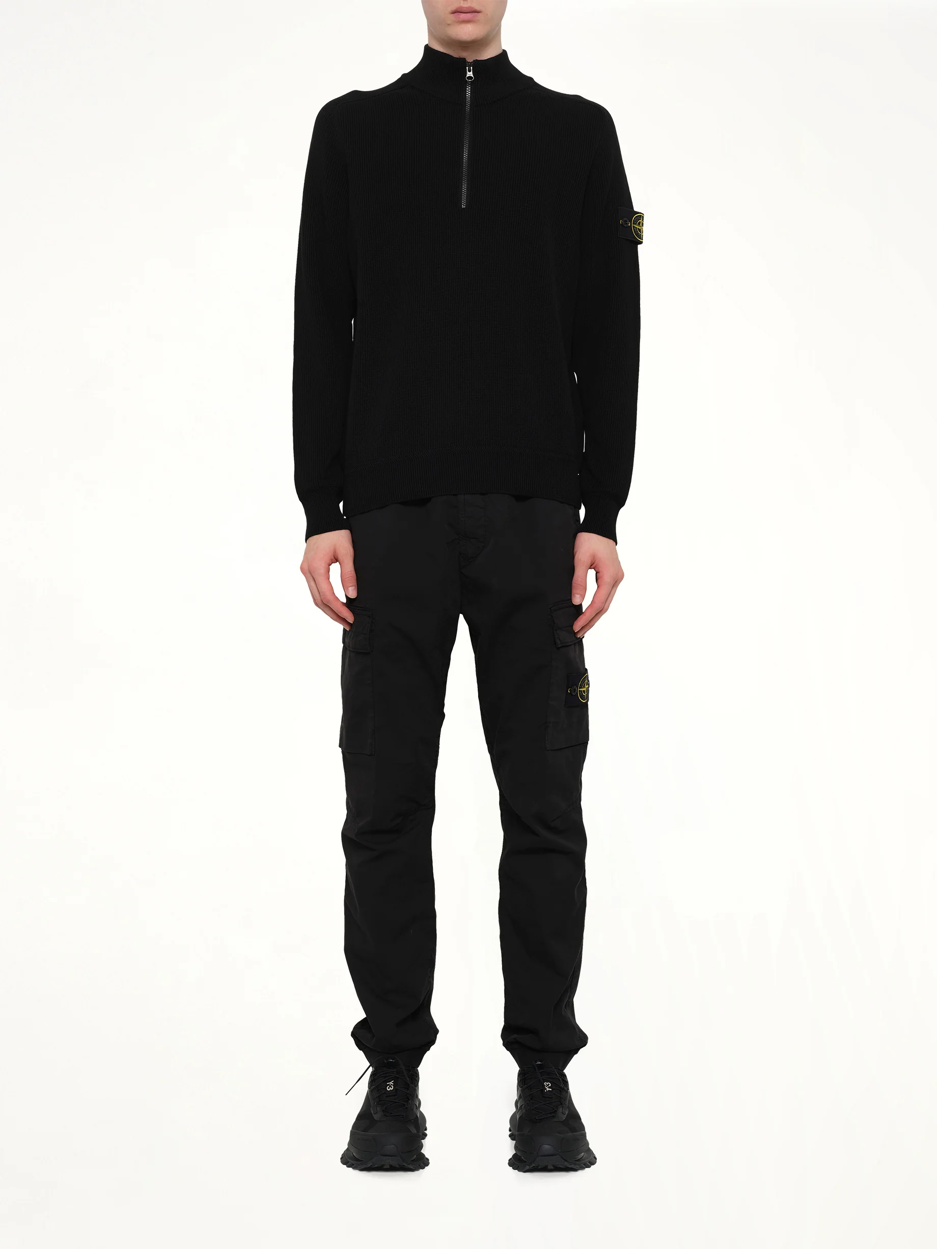 5100124 LS Polo in Black - Image 7