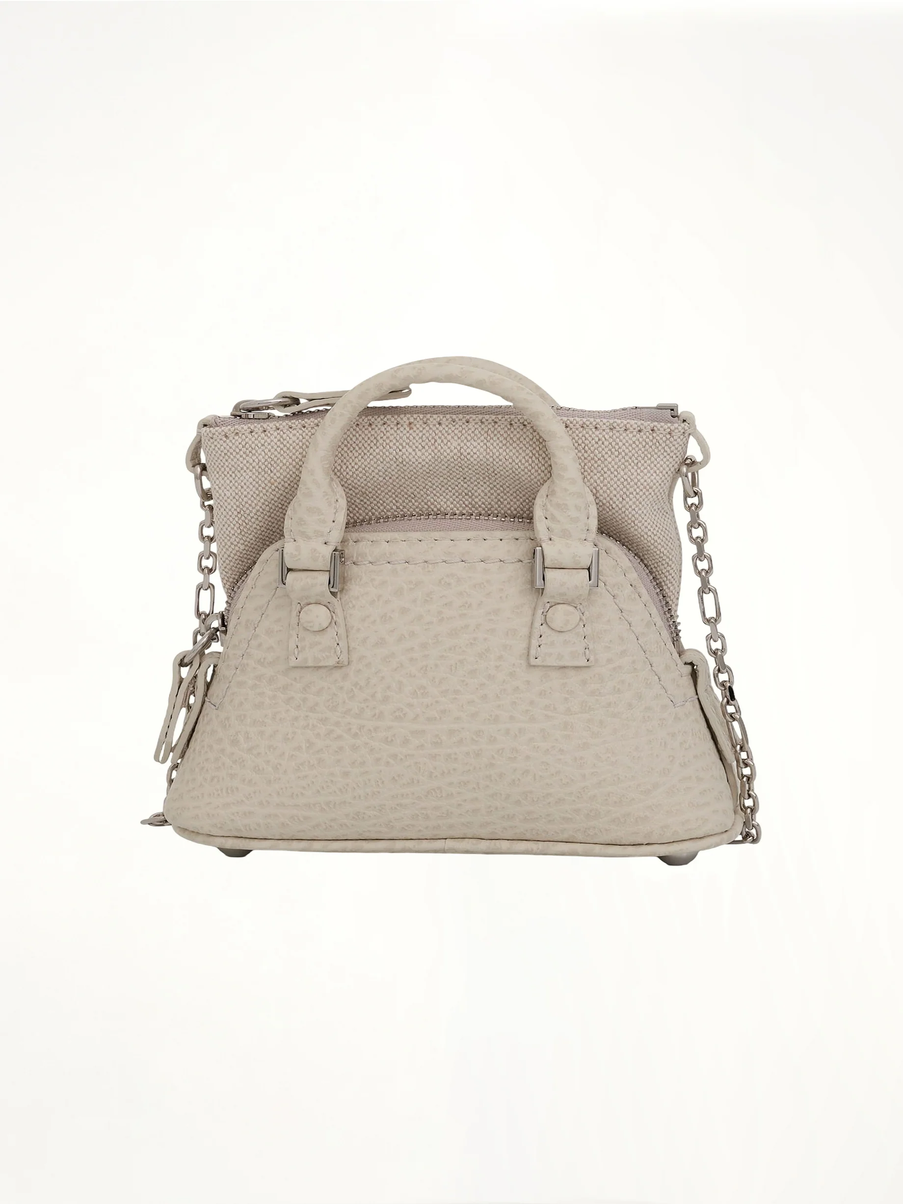 Baby 5AC Leather Bag in Grey - Image 4