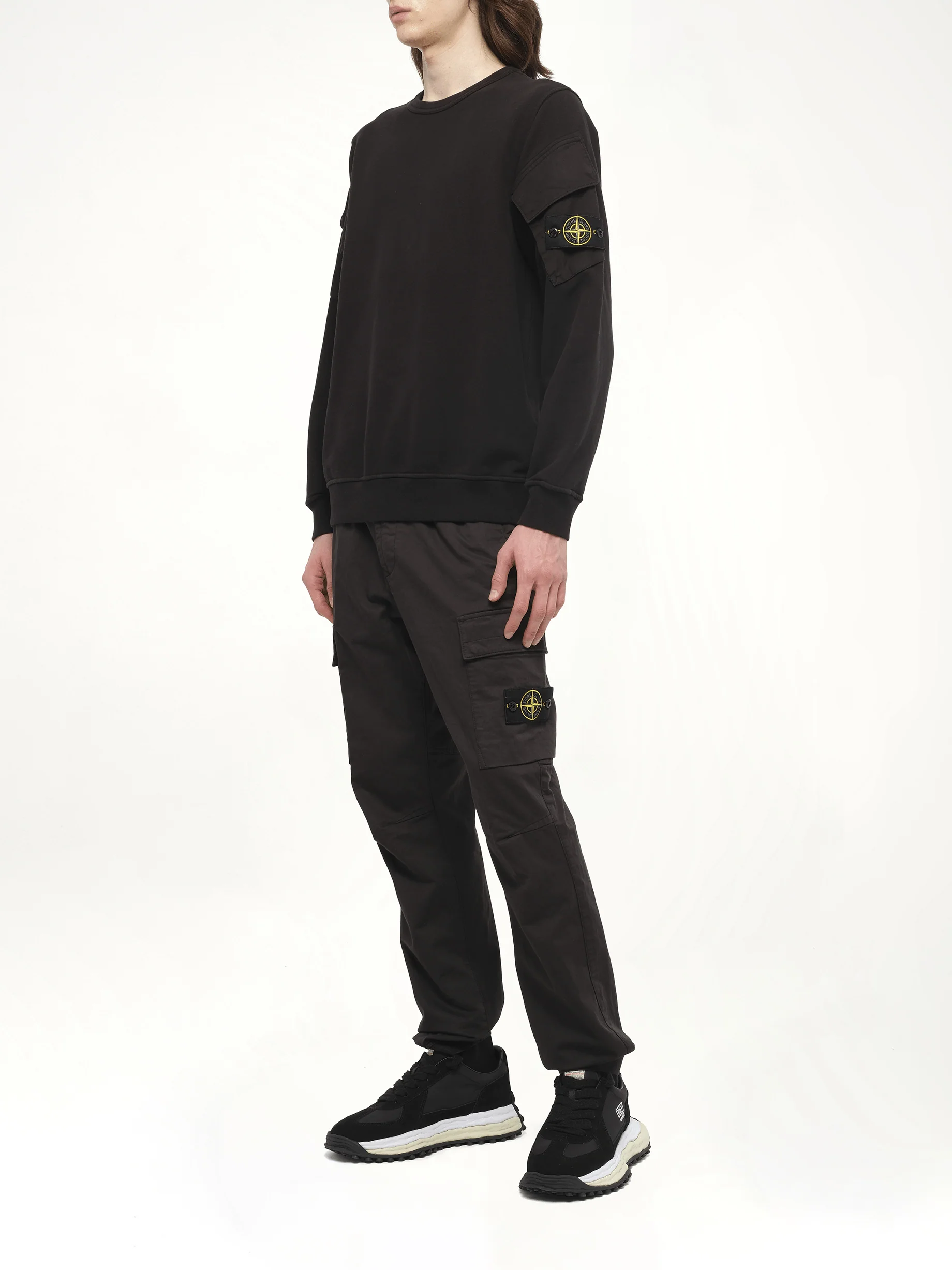 610000 Cotton Fleece Sweatshirt in Black - Image 4