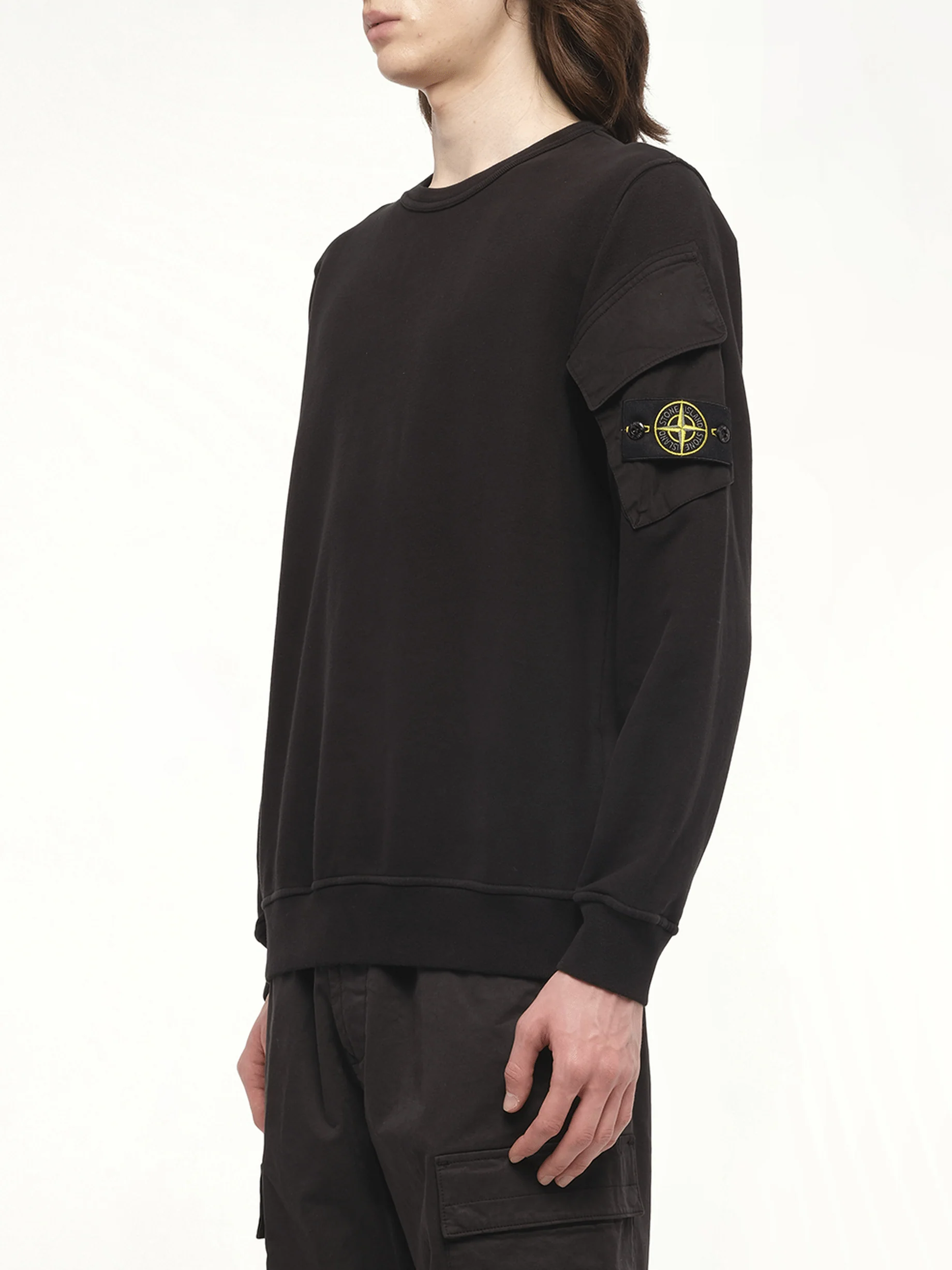 610000 Cotton Fleece Sweatshirt in Black - Image 5