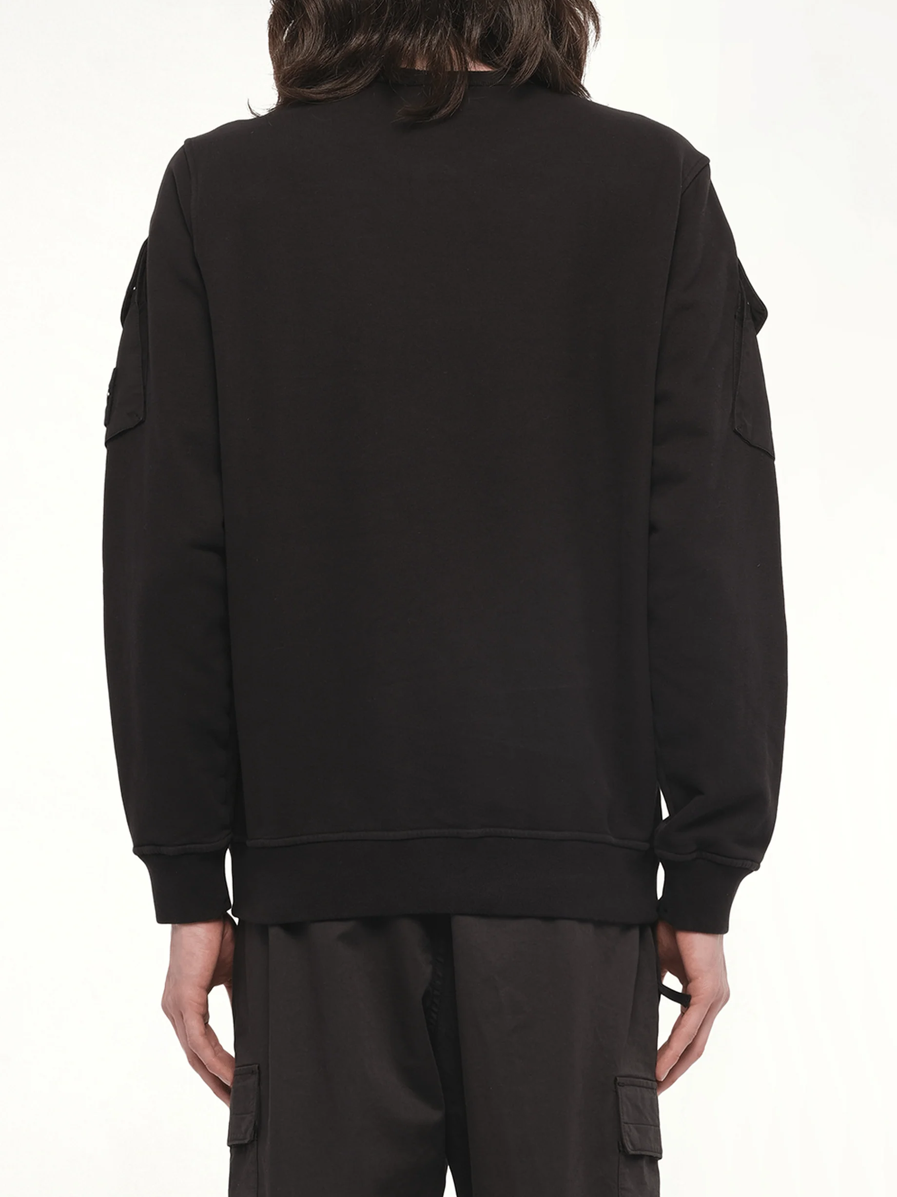 610000 Cotton Fleece Sweatshirt in Black - Image 6