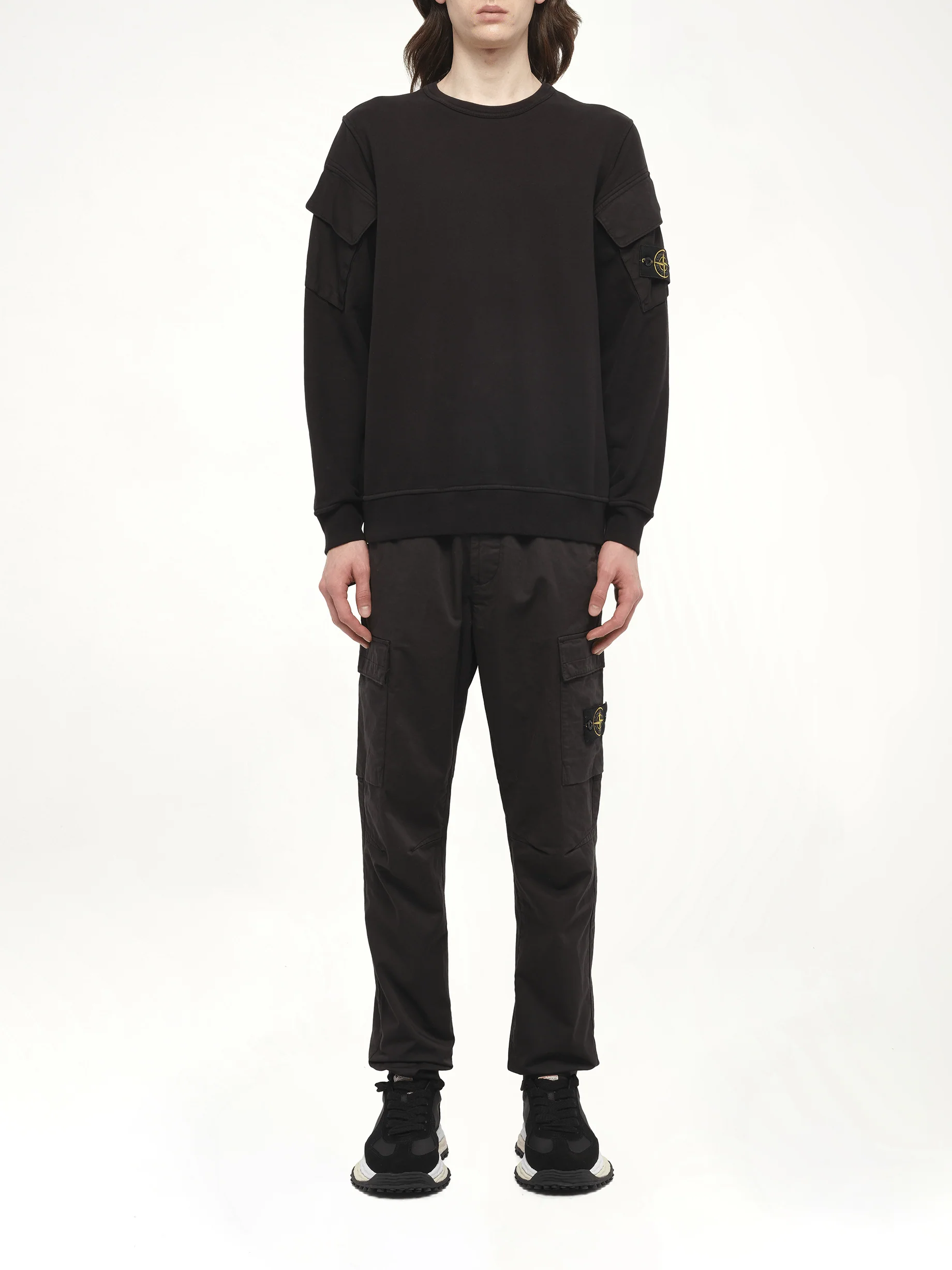 610000 Cotton Fleece Sweatshirt in Black - Image 7