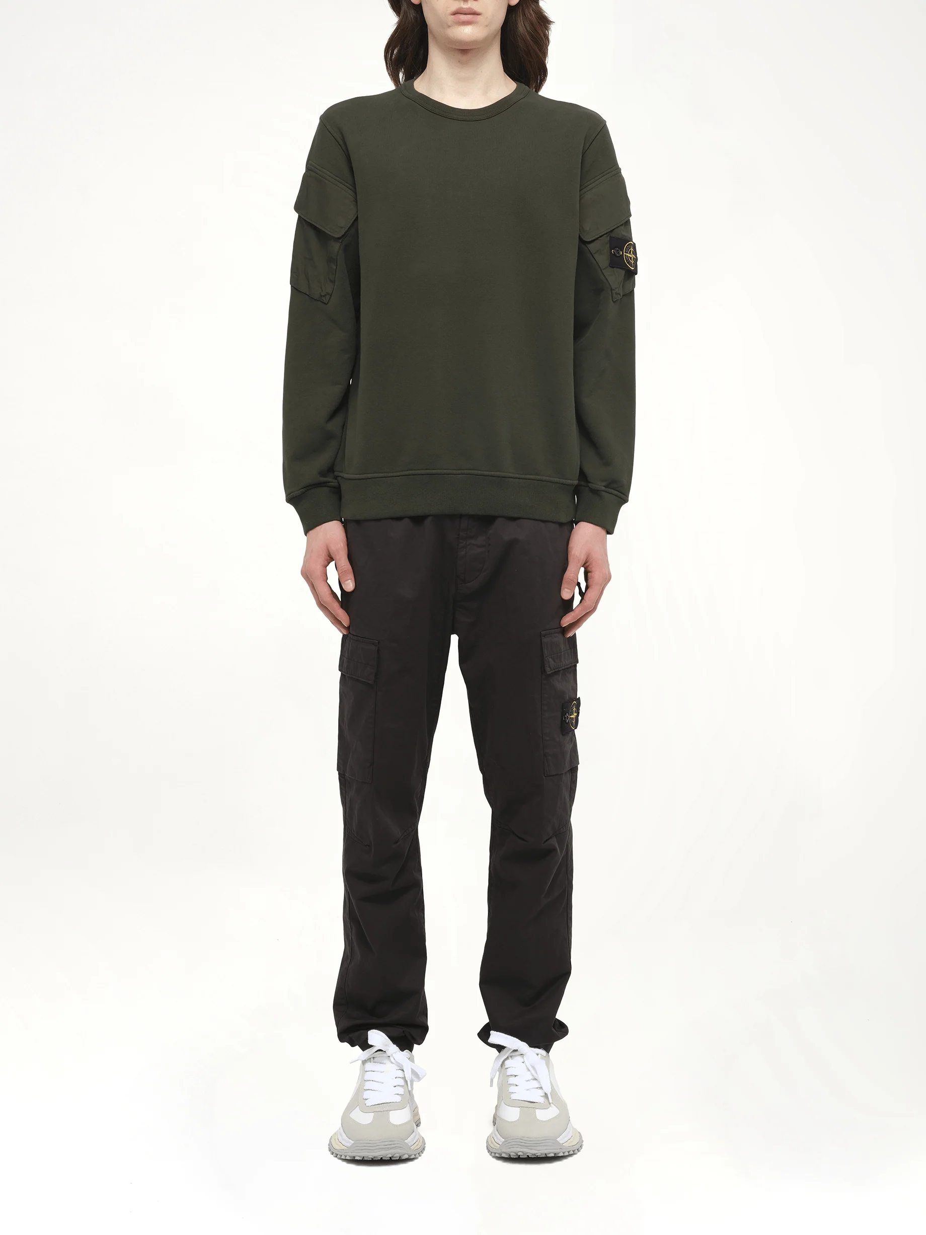 610000 Cotton Fleece Sweatshirt in Juniper - Image 7