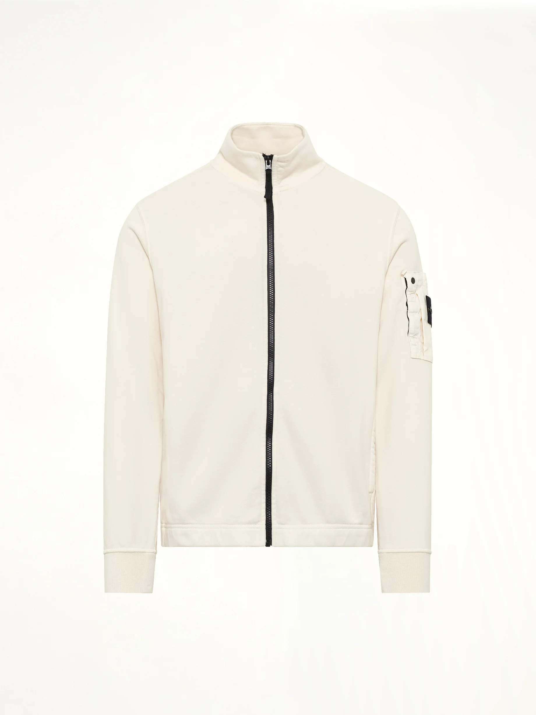 6100018 Zip Up Cardigan in Ivory - Image 2