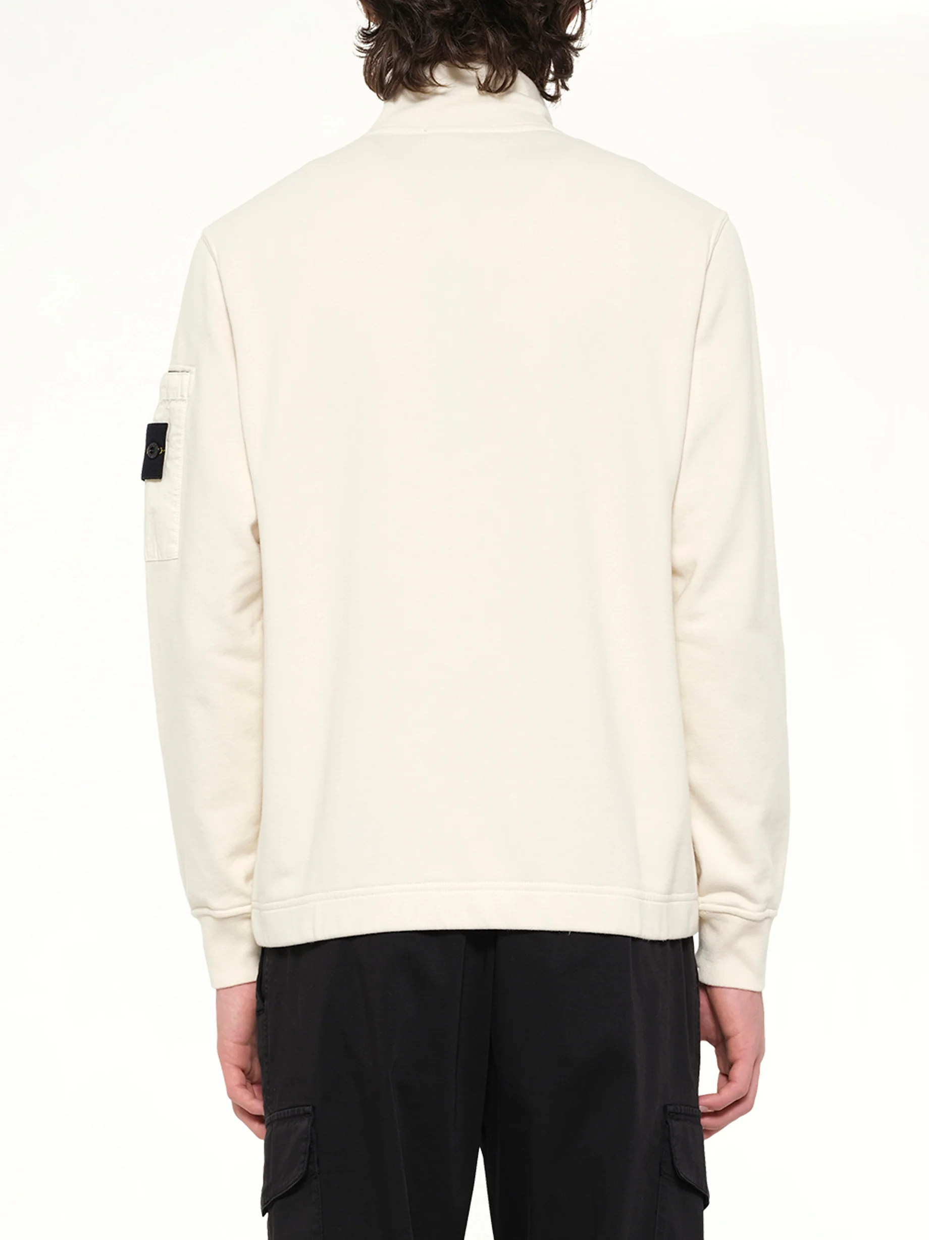 6100018 Zip Up Cardigan in Ivory - Image 5