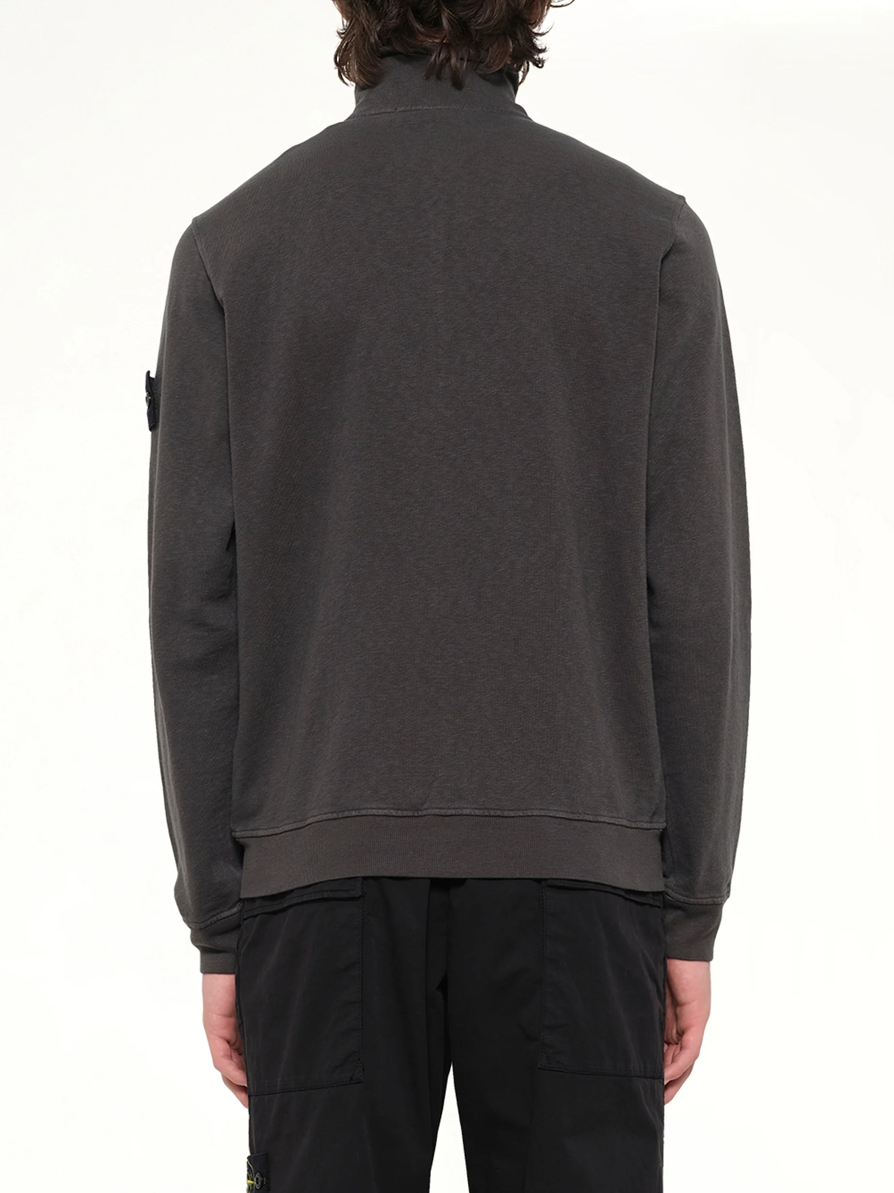 6100033 Zip Up Cardigan in Charcoal - Image 5
