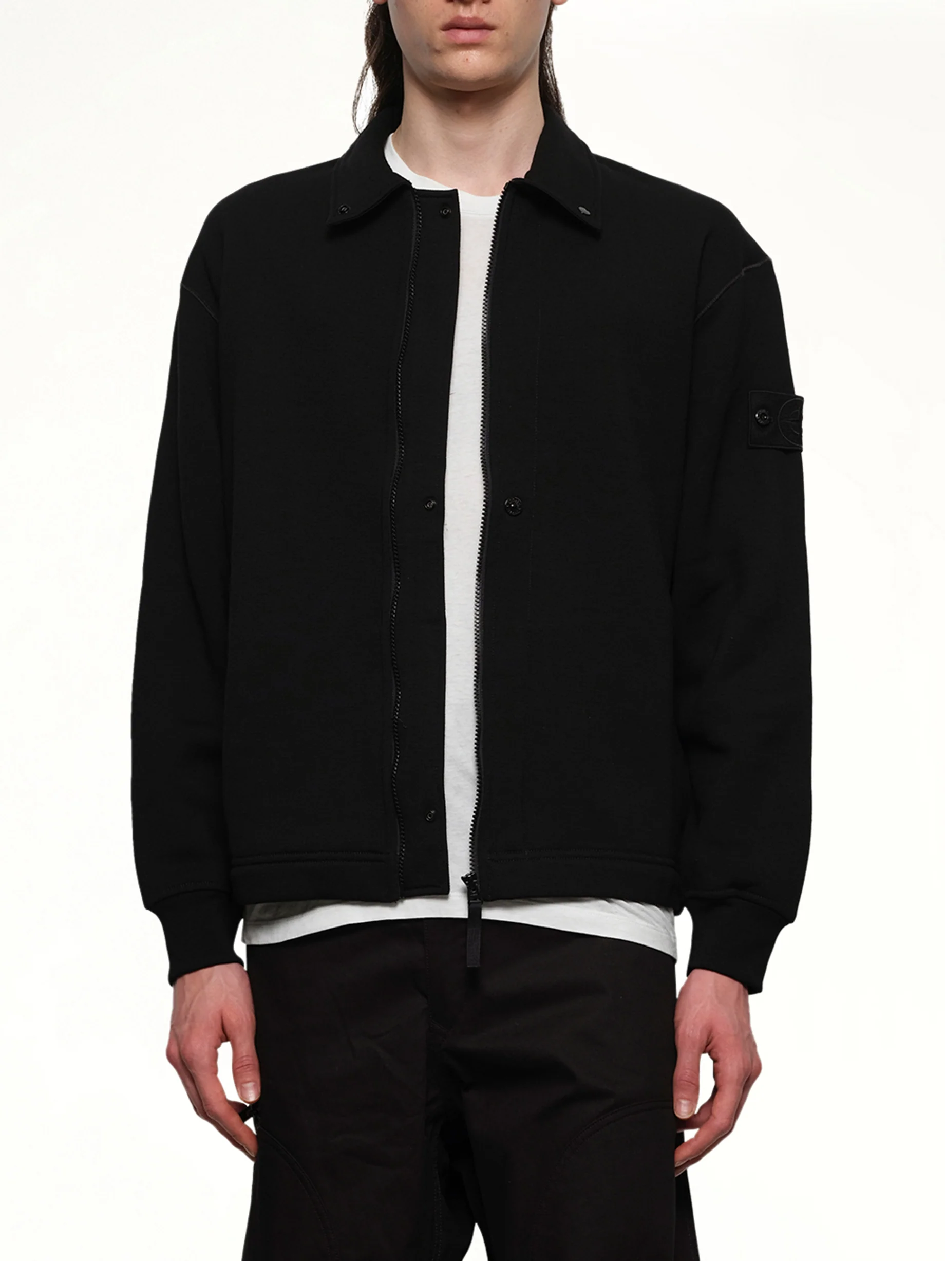 610005 Ghost Zip Up Cardigan in Black - Image 6