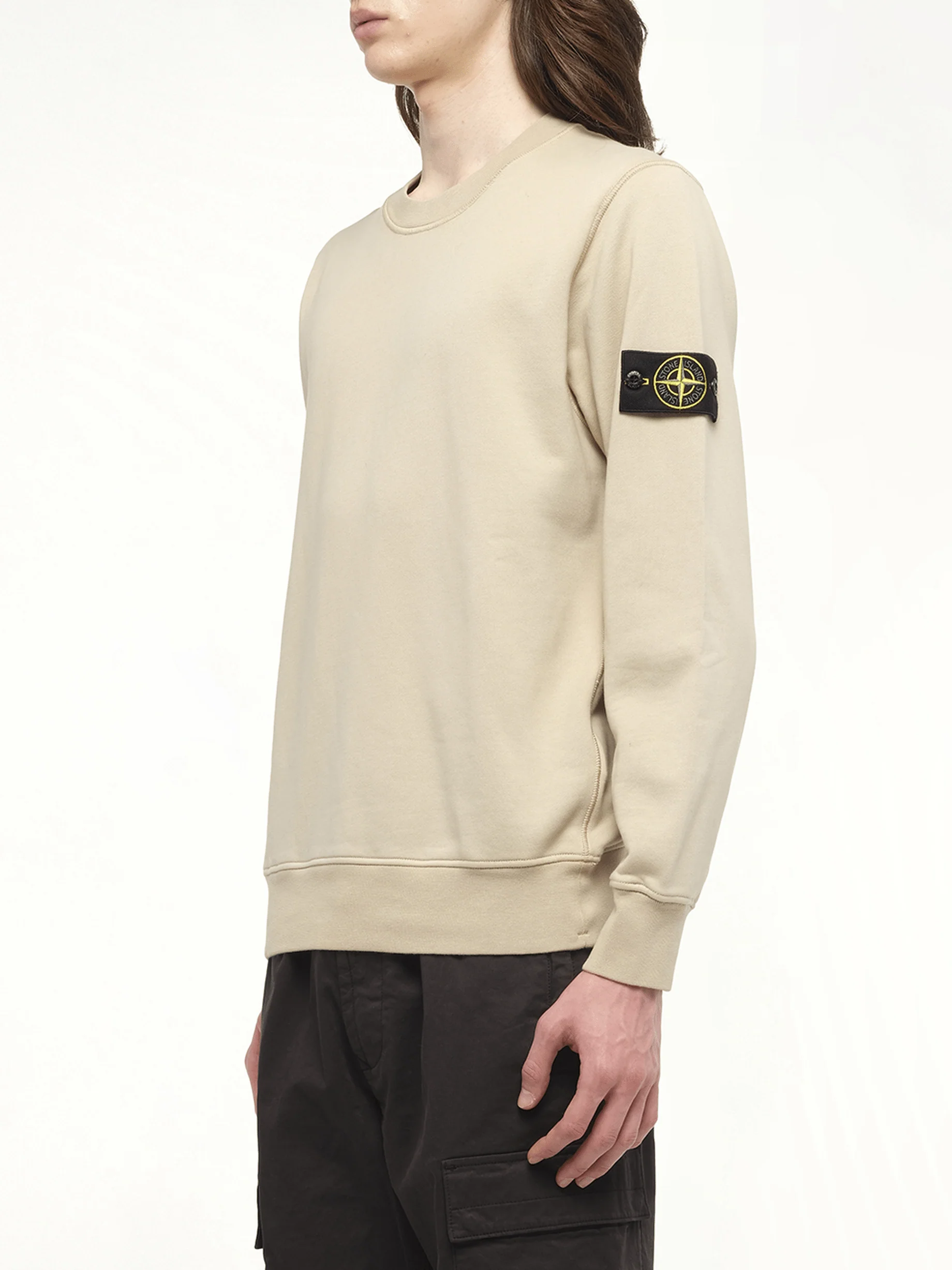 610006 Cotton Fleece Sweatshirt in Desert - Image 5