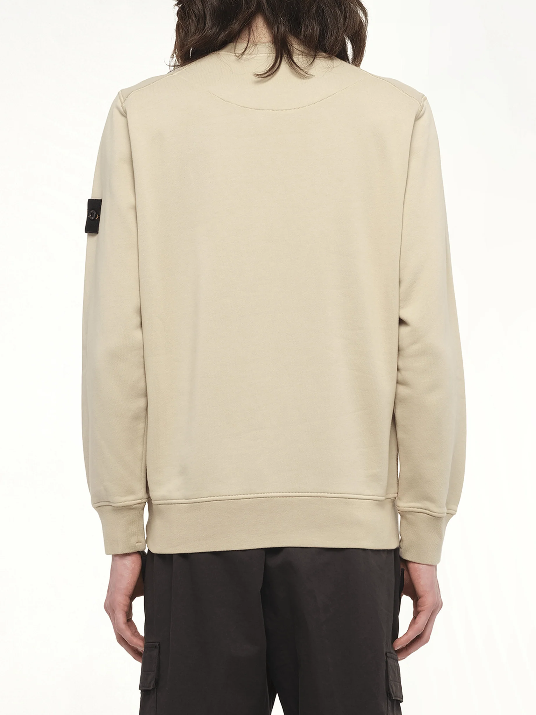 610006 Cotton Fleece Sweatshirt in Desert - Image 6