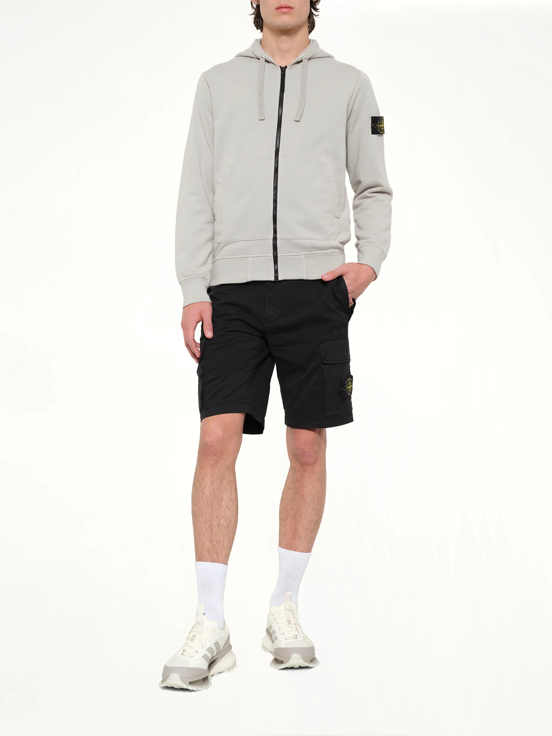 6100061 Hoodie Sweater in Pearl Grey - Image 4