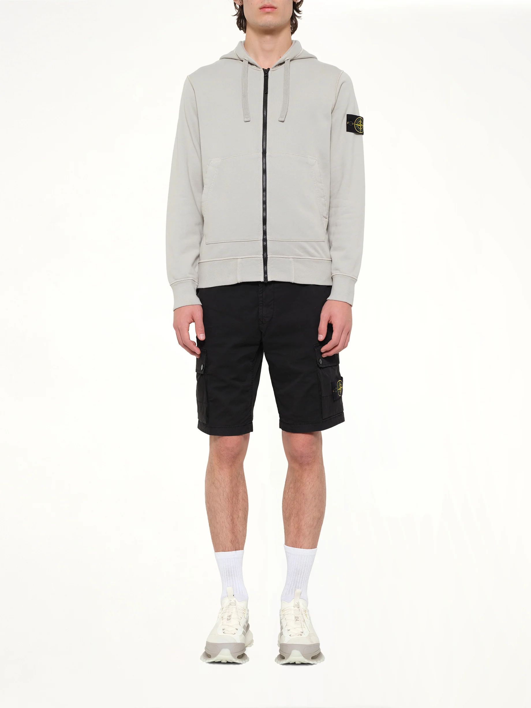 6100061 Hoodie Sweater in Pearl Grey - Image 7