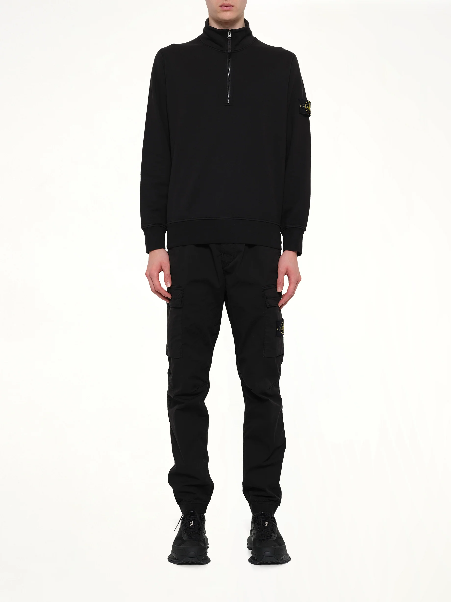 6100070 LS Polo in Black - Image 7