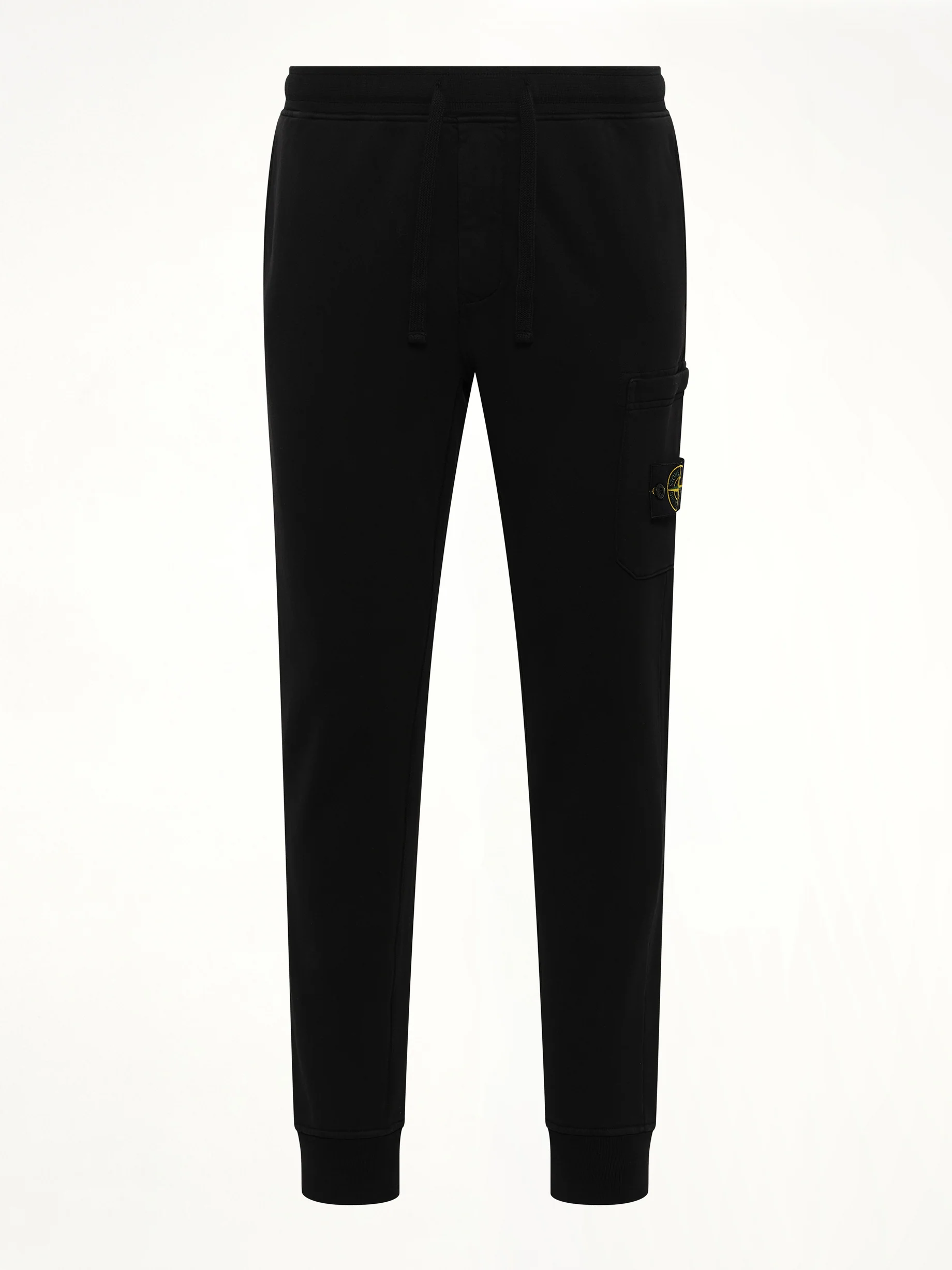 620001 Cotton Fleece Sweatpants in Black - Image 2